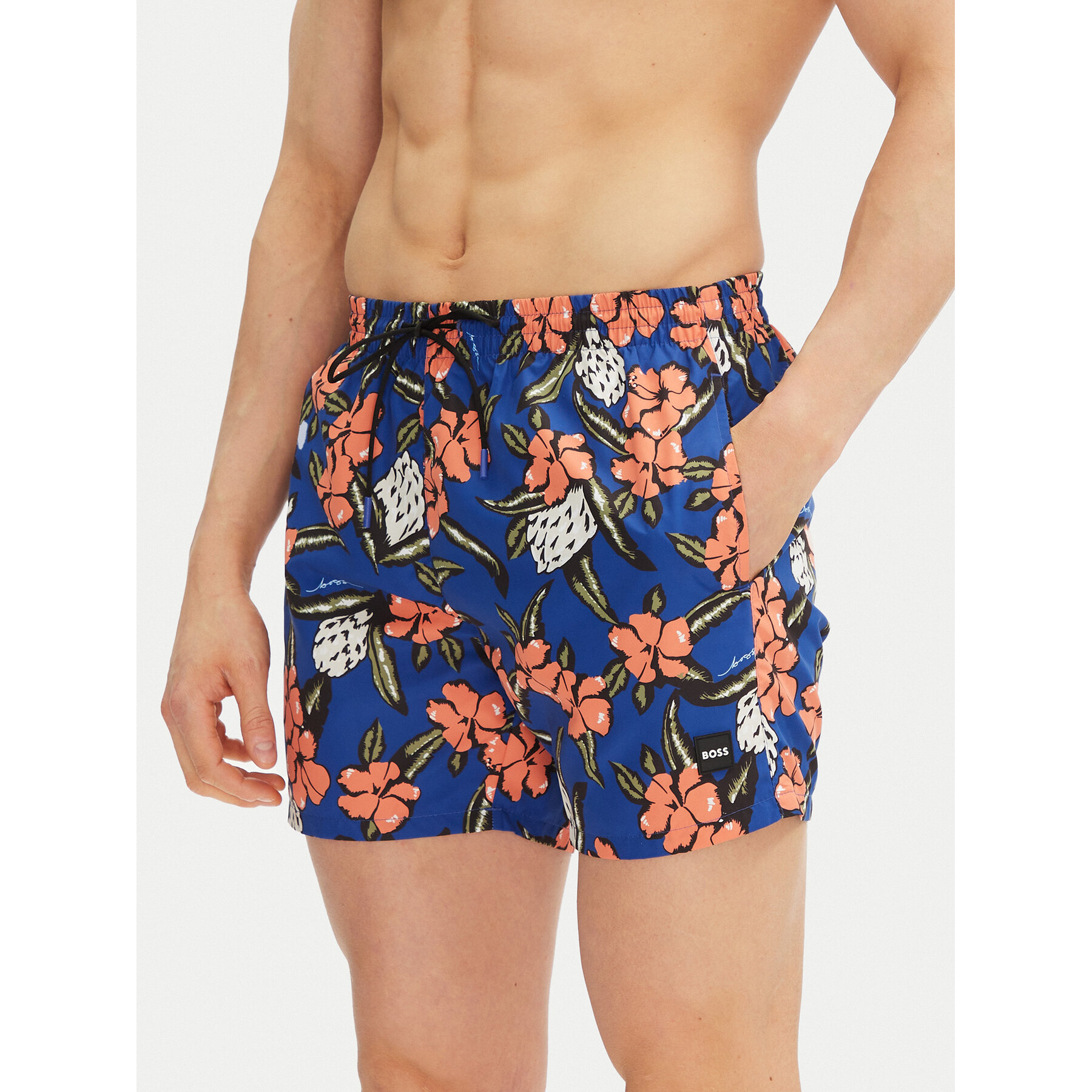 BOSS Badeshorts Piranha 50508844 Blau Regular Fit