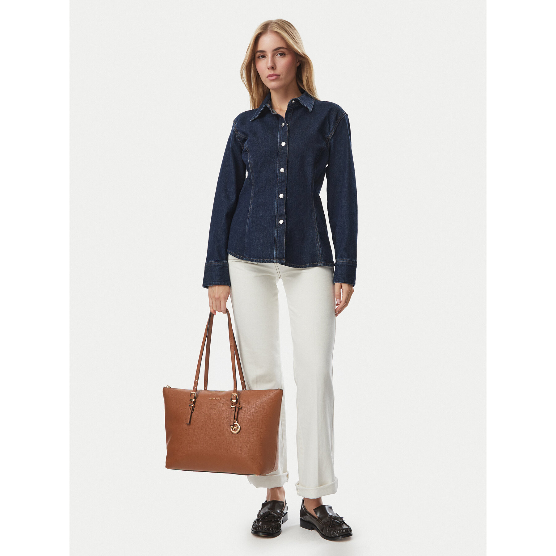 Ročna torba MICHAEL Michael Kors 30T6GQNT7L Rjava