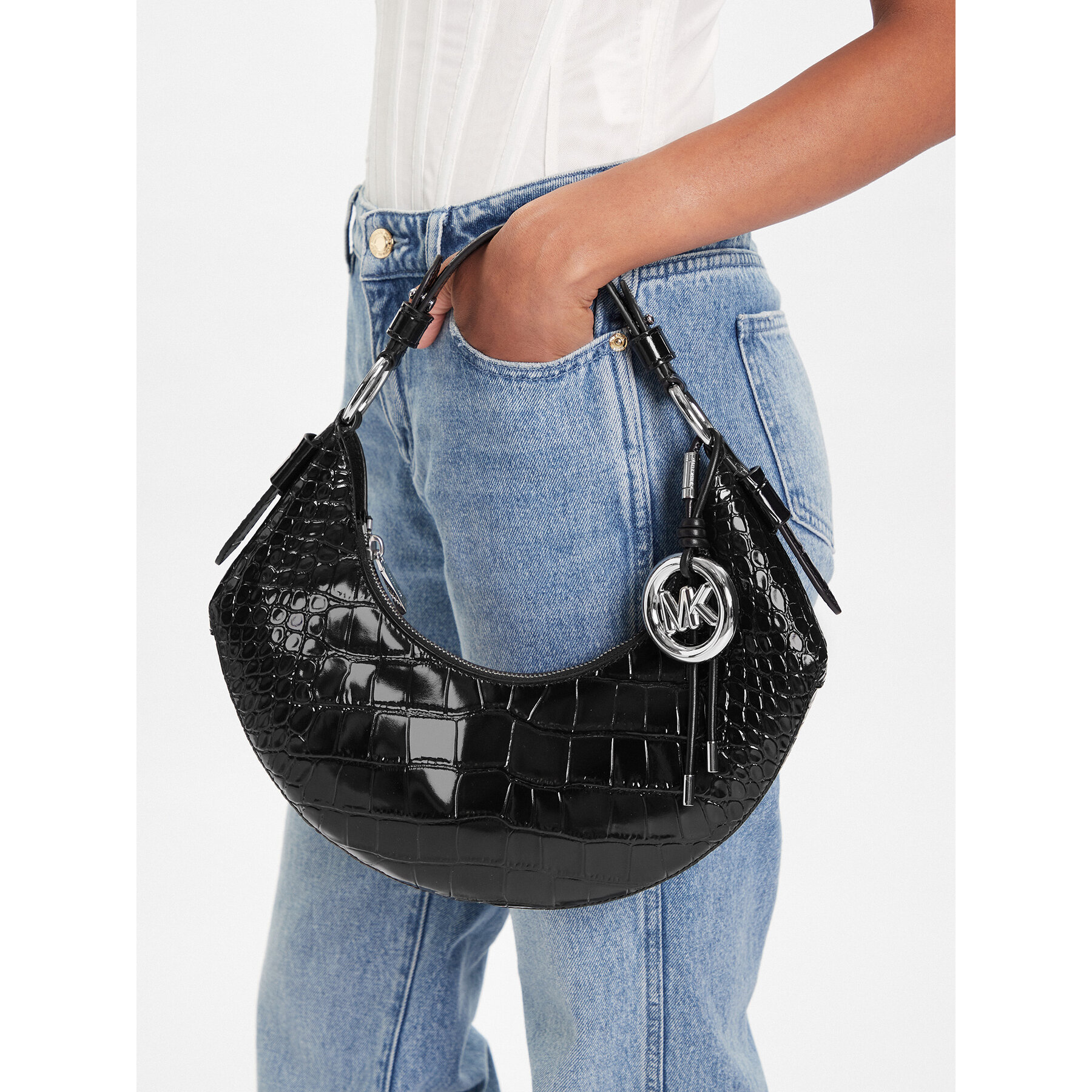 Geantă MICHAEL Michael Kors 30F5SQ4L6E Negru