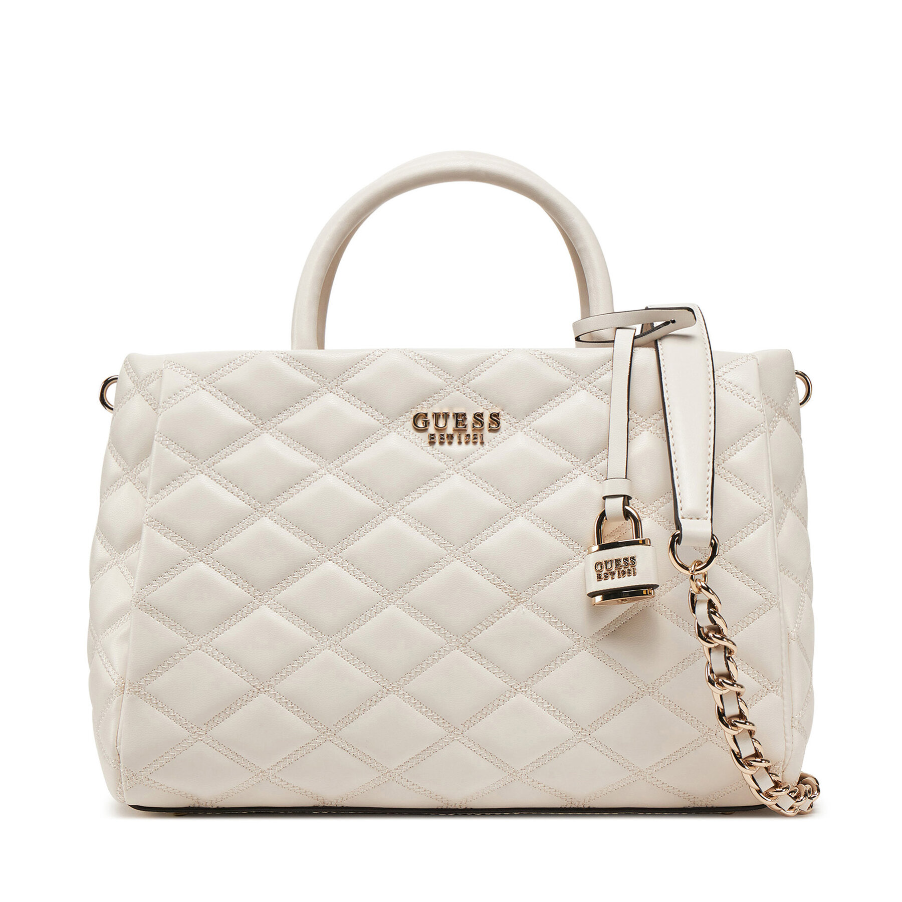 Geantă Guess HWQG96 32060 Écru