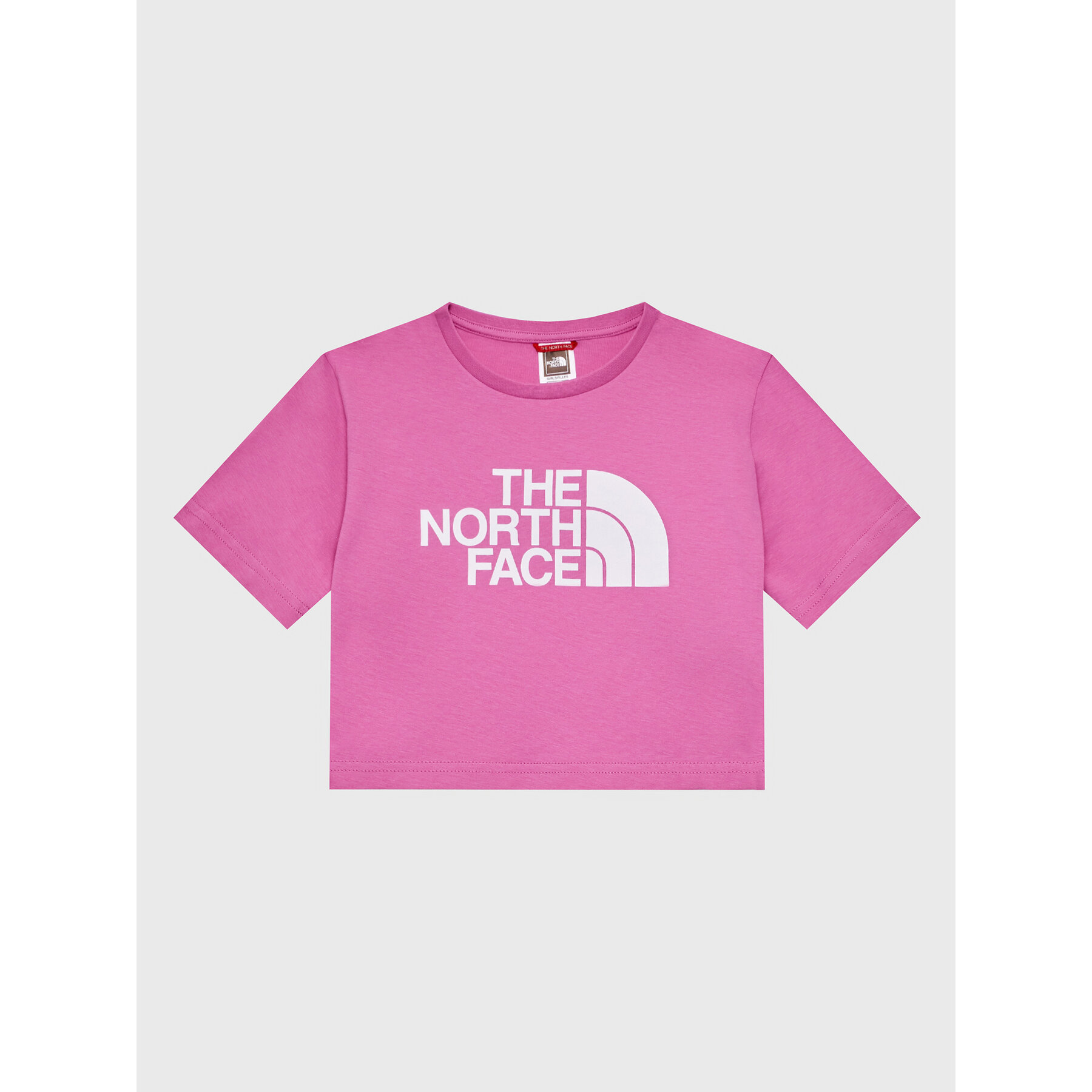 The North Face Póló Crop Easy NF0A83EU Rózsaszín Regular Fit