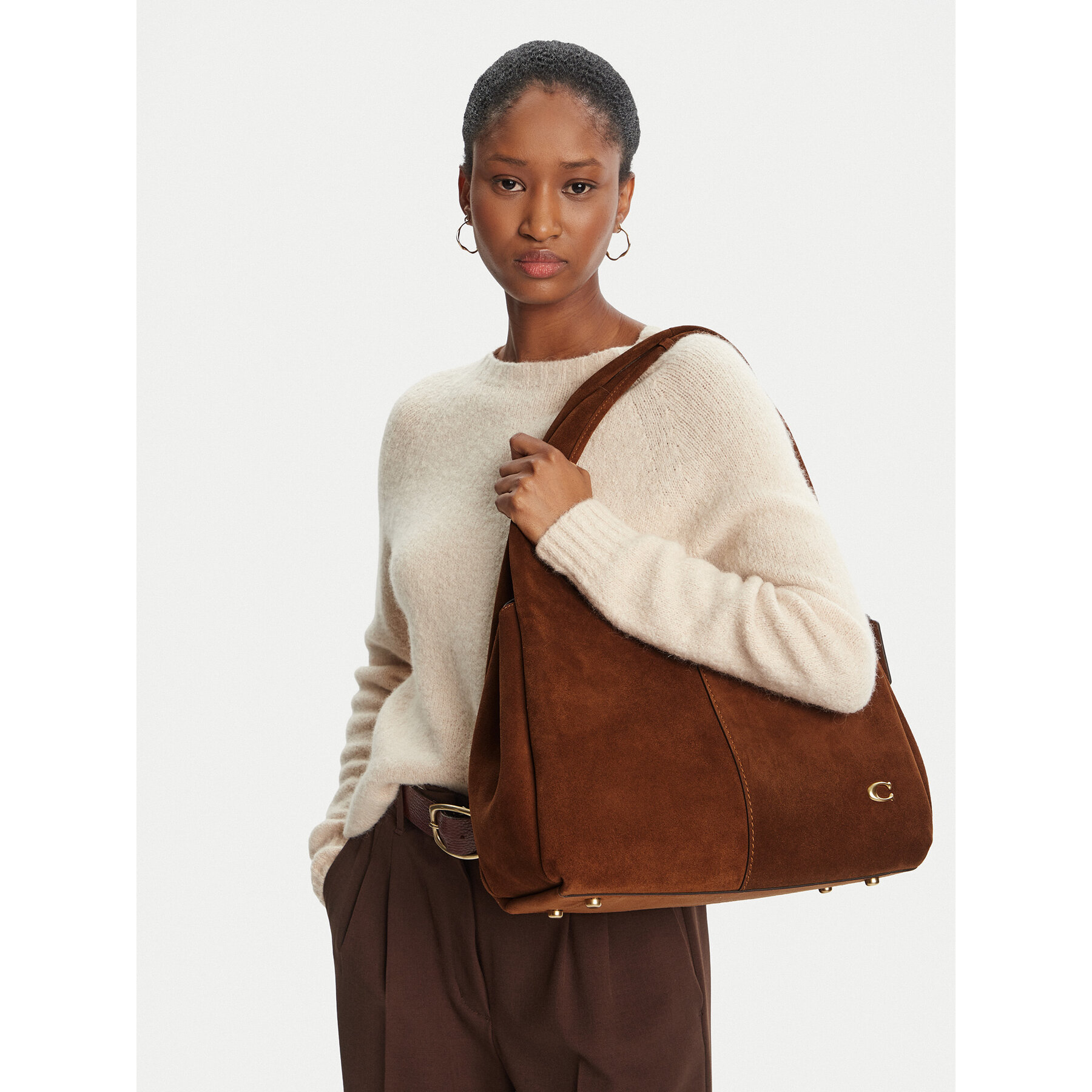 Дамска чанта Coach CBZ96 Кафяв