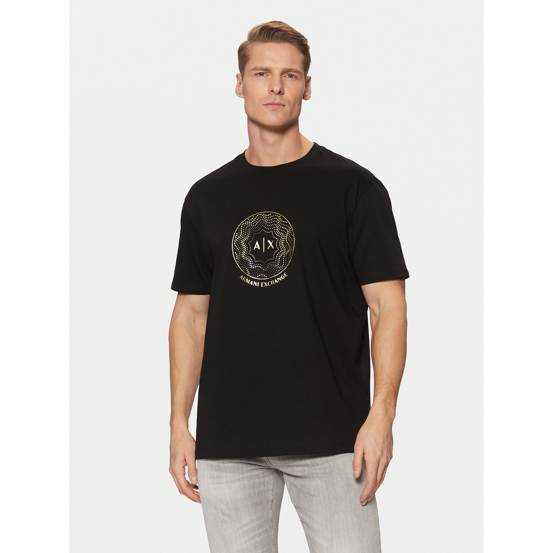 Armani Exchange Marškinėliai XM000328 AF10364 UC001 Juoda Regular Fit