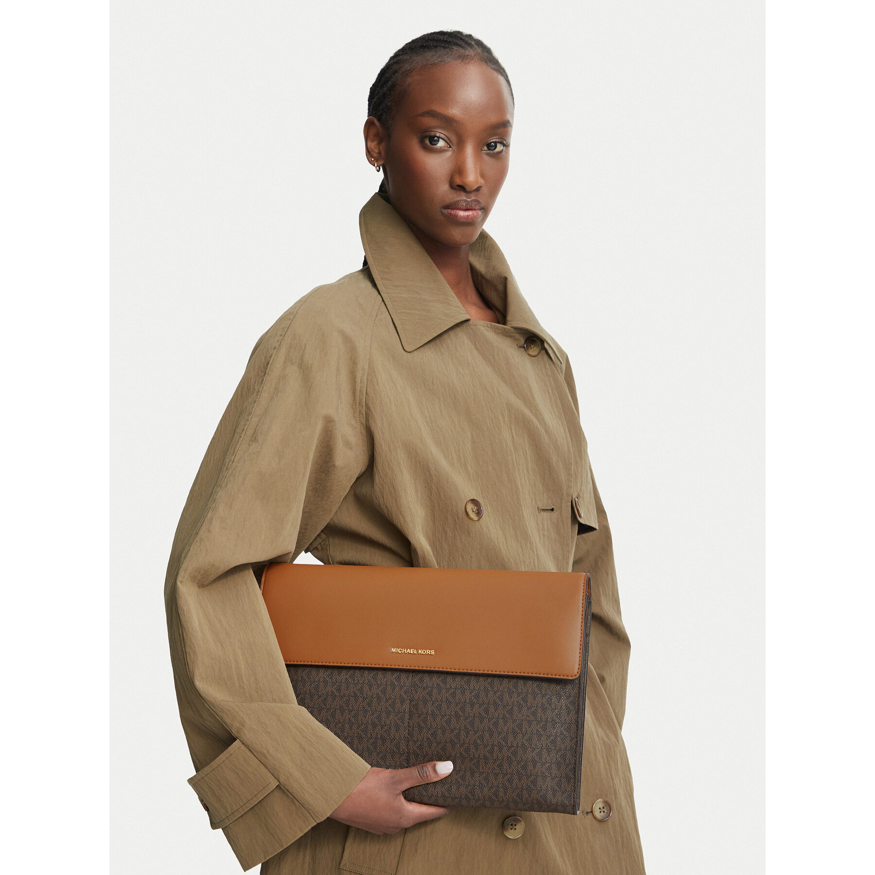 Etui pentru laptop MICHAEL Michael Kors 32F5GJ6T6B Maro închis