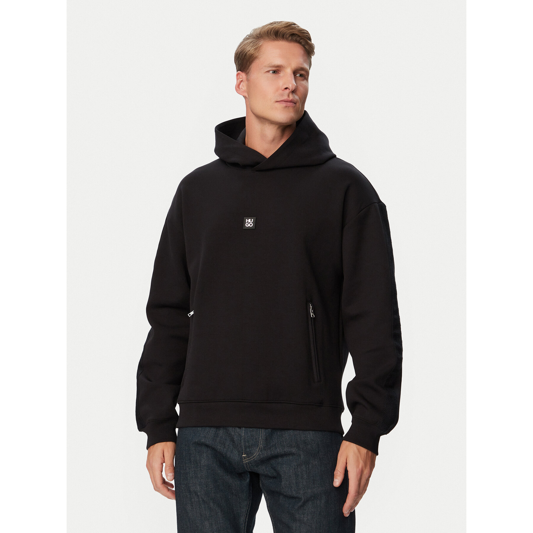 HUGO Sweatshirt Deryhood 50567948 Schwarz Regular Fit