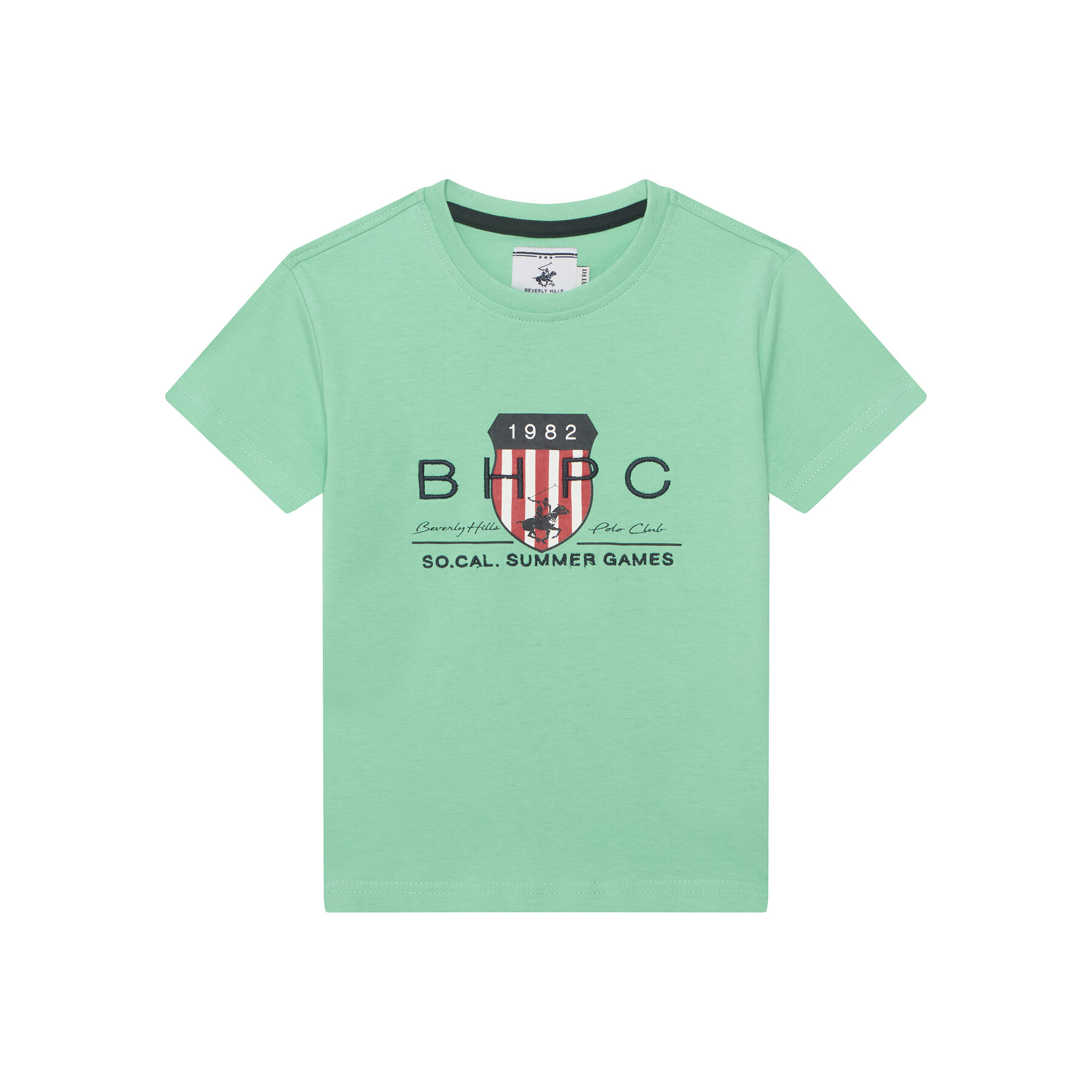 Beverly Hills Polo Club T-Shirt P-SS26B-TS414011 Πράσινο Regular Fit