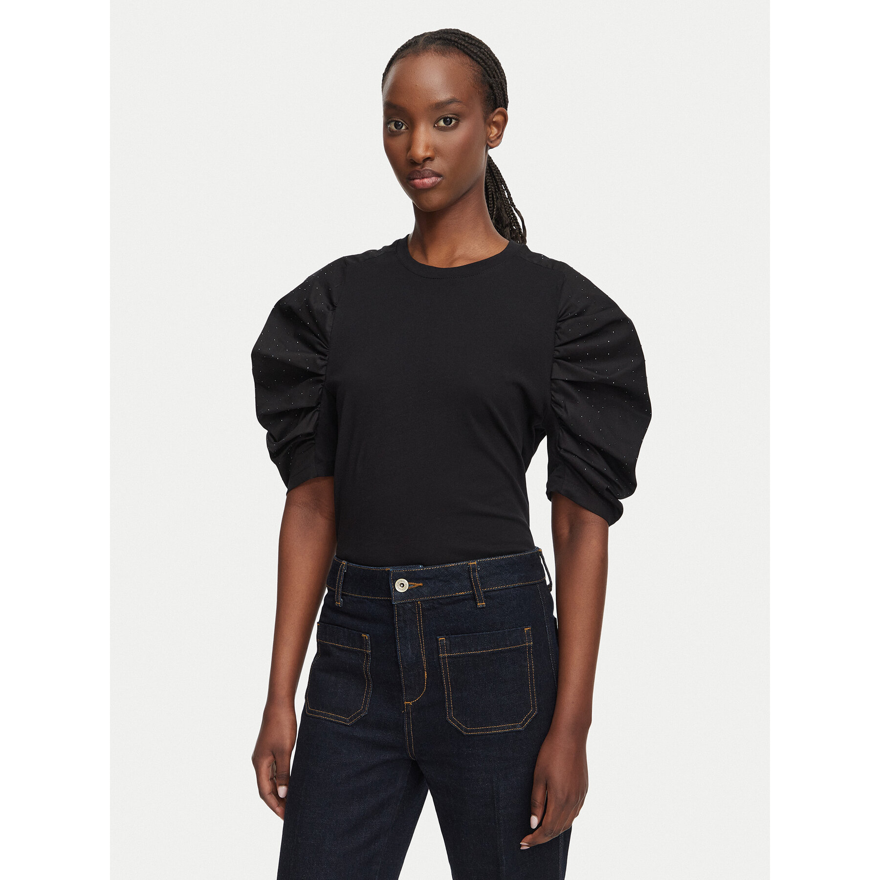 Liu Jo Bluse WF6131 JS904 Schwarz Regular Fit