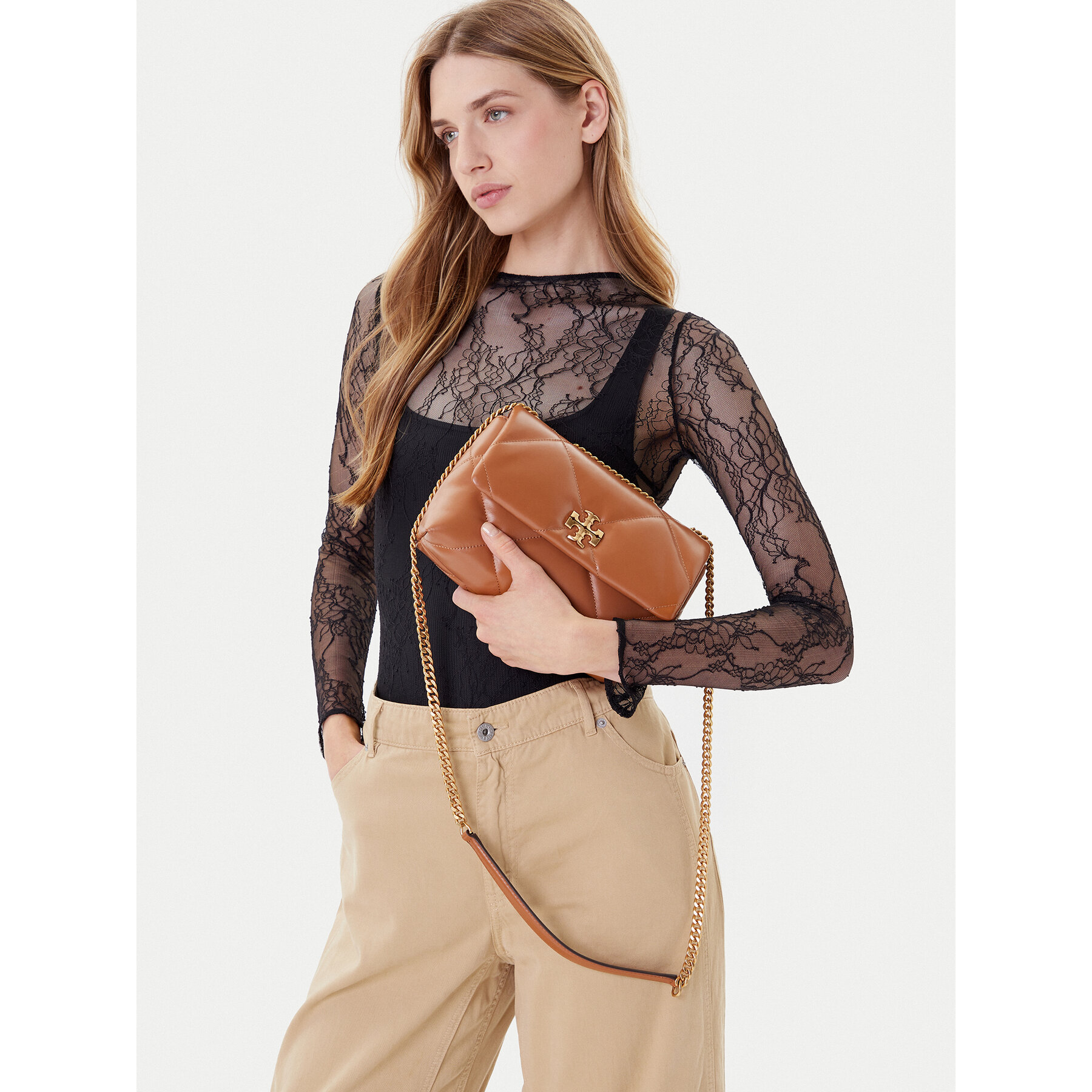 Damska Torebka Tory Burch, Brązowy 154706