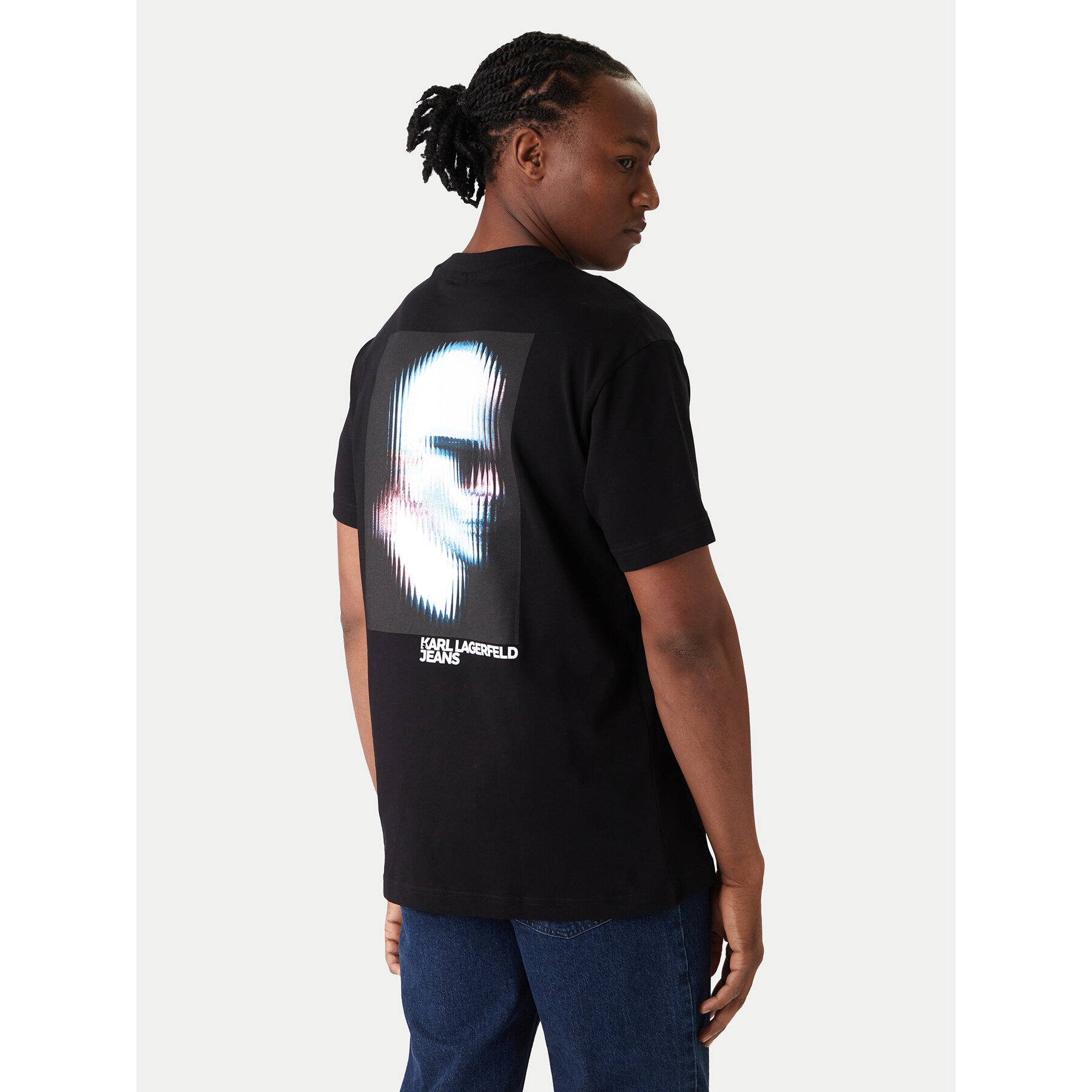Karl Lagerfeld Jeans T-Shirt B1M17069 Schwarz Regular Fit