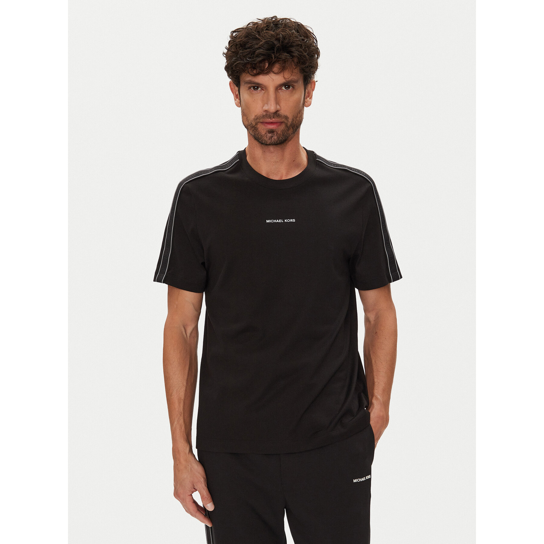 Michael Kors T-Shirt CT4524E1V2 Μαύρο Regular Fit