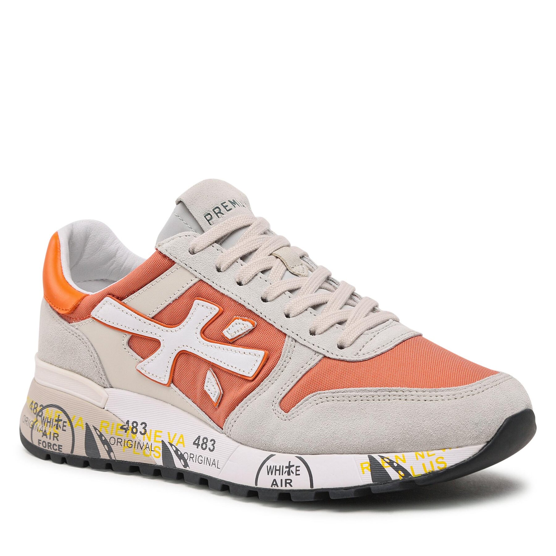 Sneakers Premiata Mick 6170 Beige/Orange 6170 imagine noua