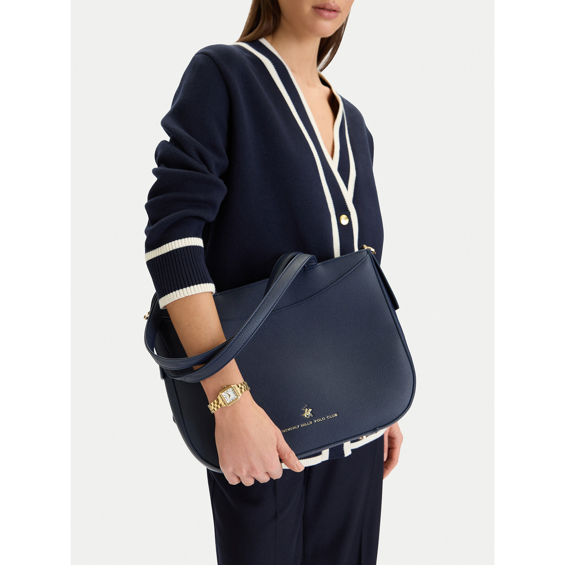 Geantă Beverly Hills Polo Club CWB-BHPC-C-005-07 Bleumarin