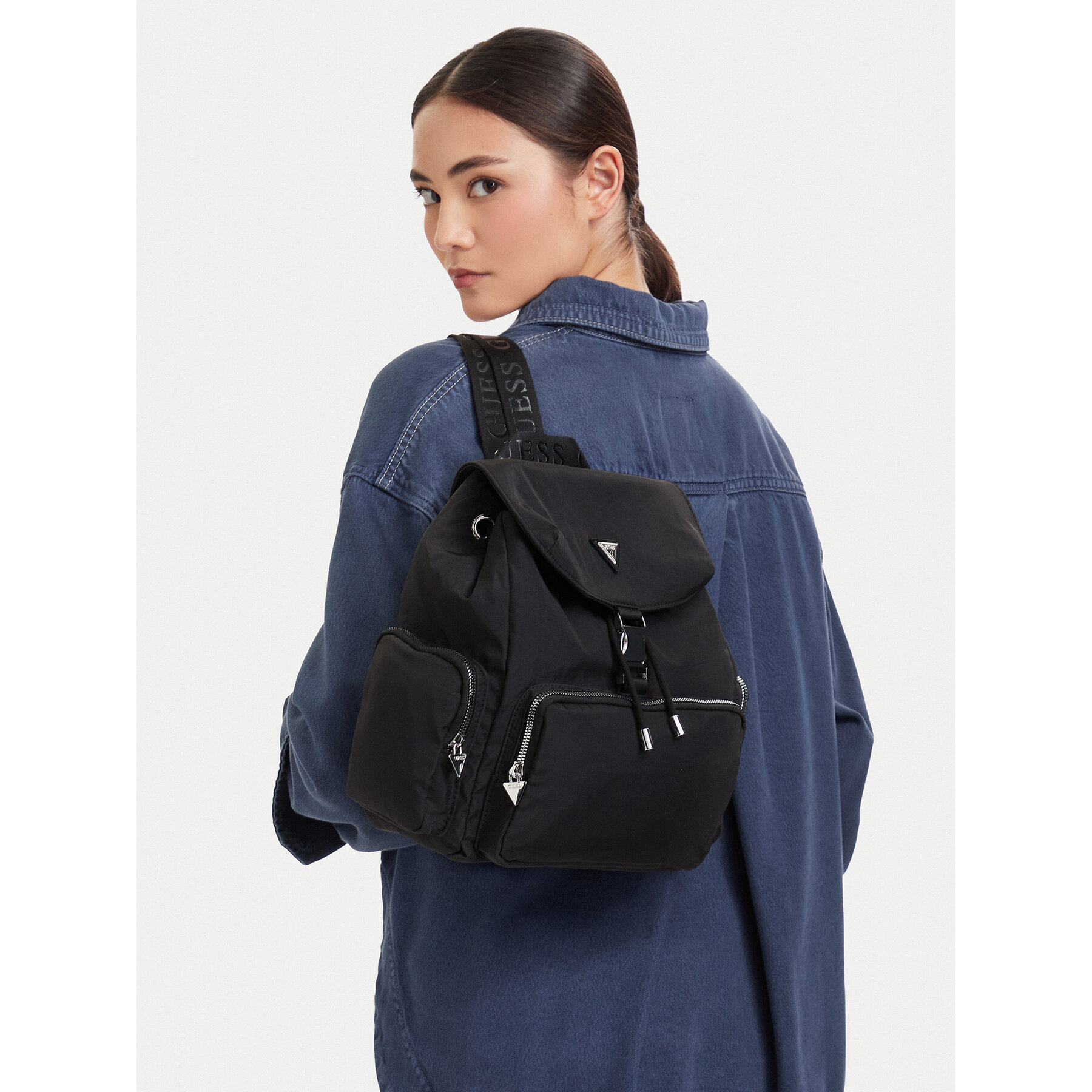 Ruksak Guess J6YZ19 W2542 Crna