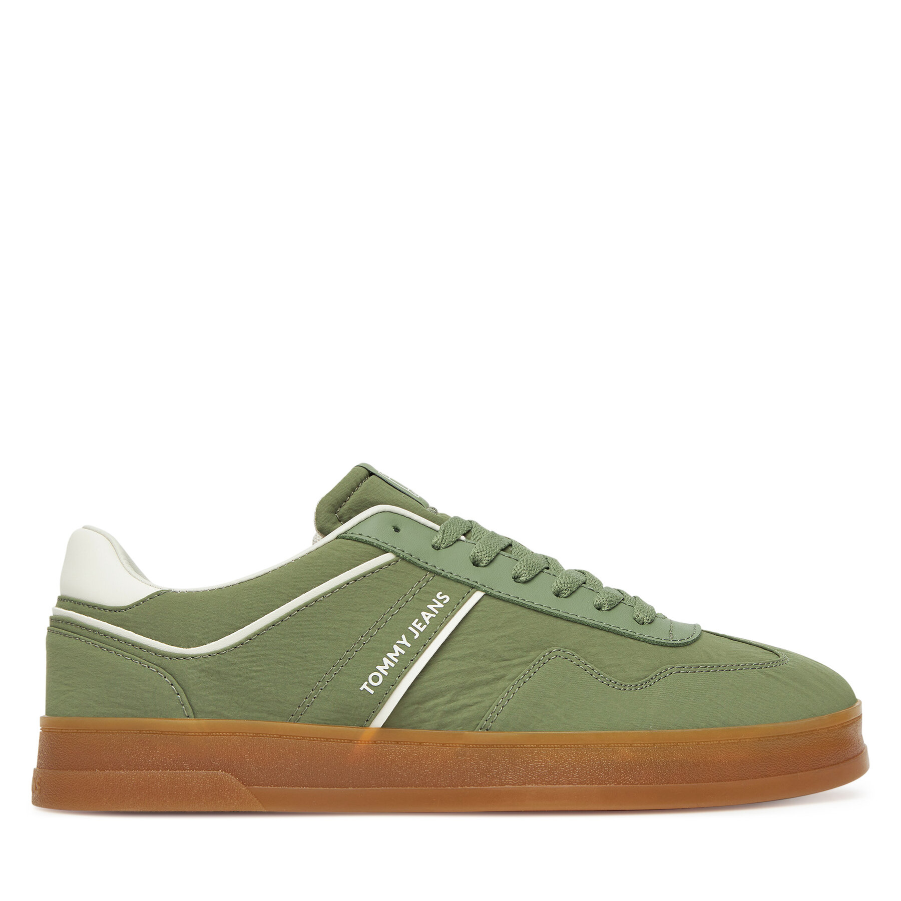 Sneakersy Tommy Jeans The Greenwich Mix Media EM0EM01586 Zelená