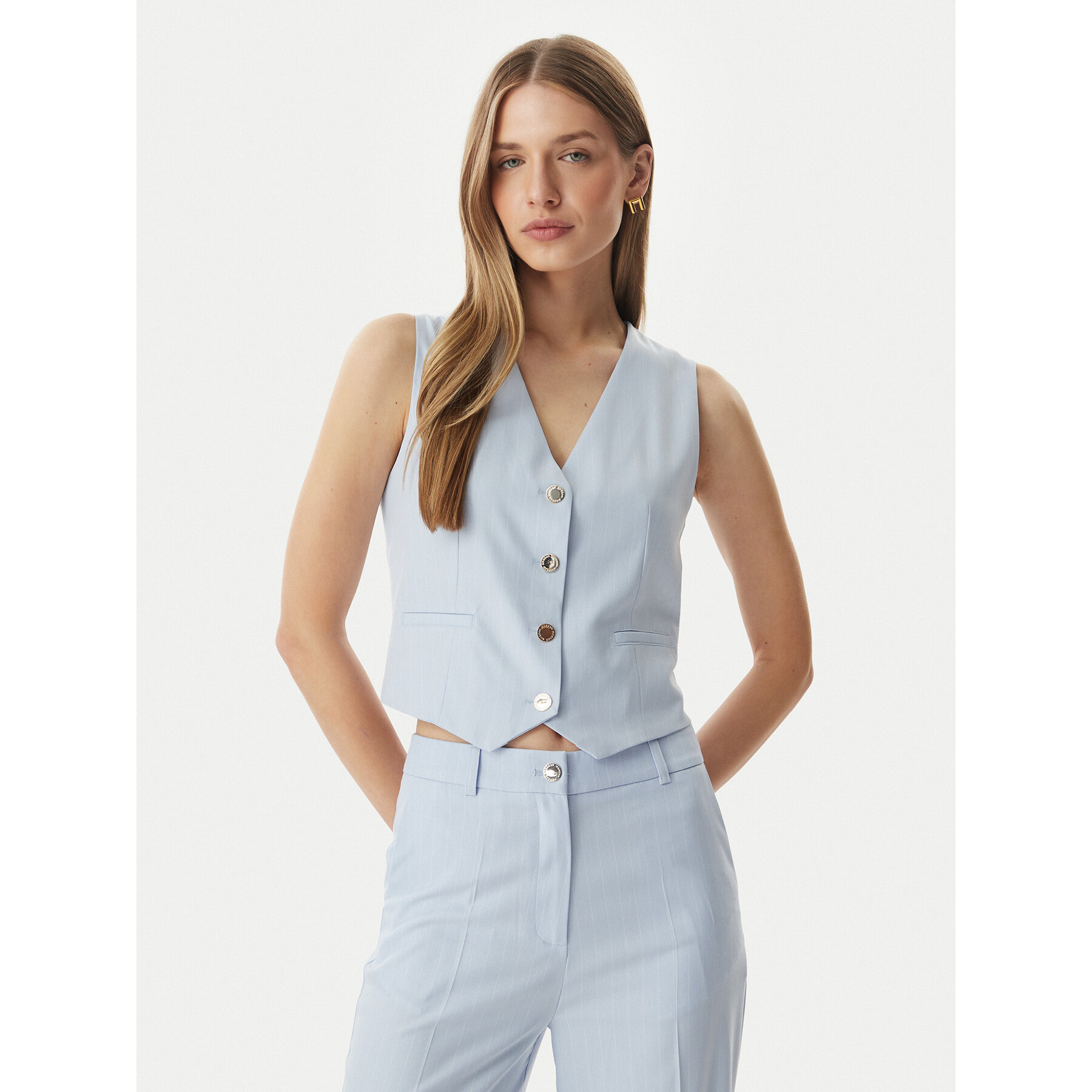 Morgan Weste 261-CALCI.F Hellblau Regular Fit