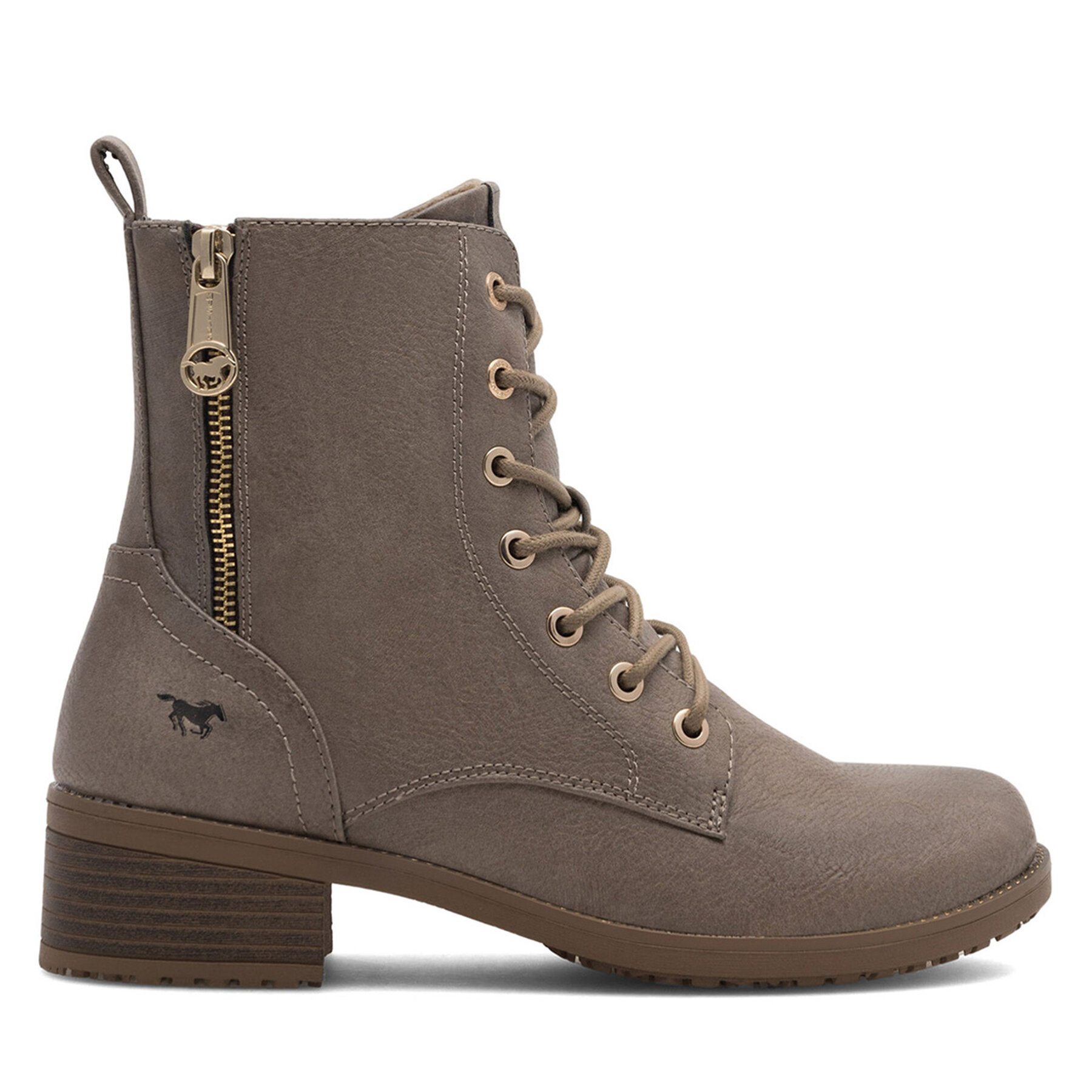 Botines planos Mustang 1402-502 Beis