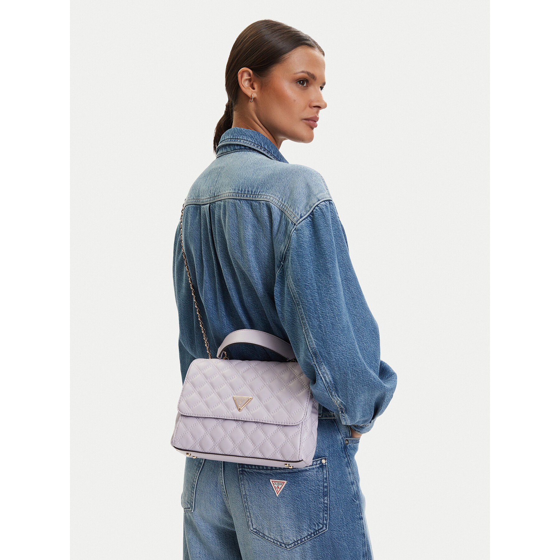 Τσάντα Guess Giully II HWQG96 73200 Μωβ