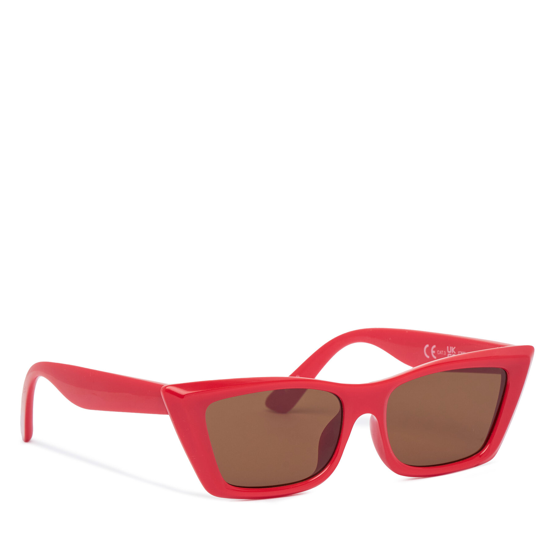 Слънчеви очила Pieces Pctrine Sunglass Box 175942 Червен