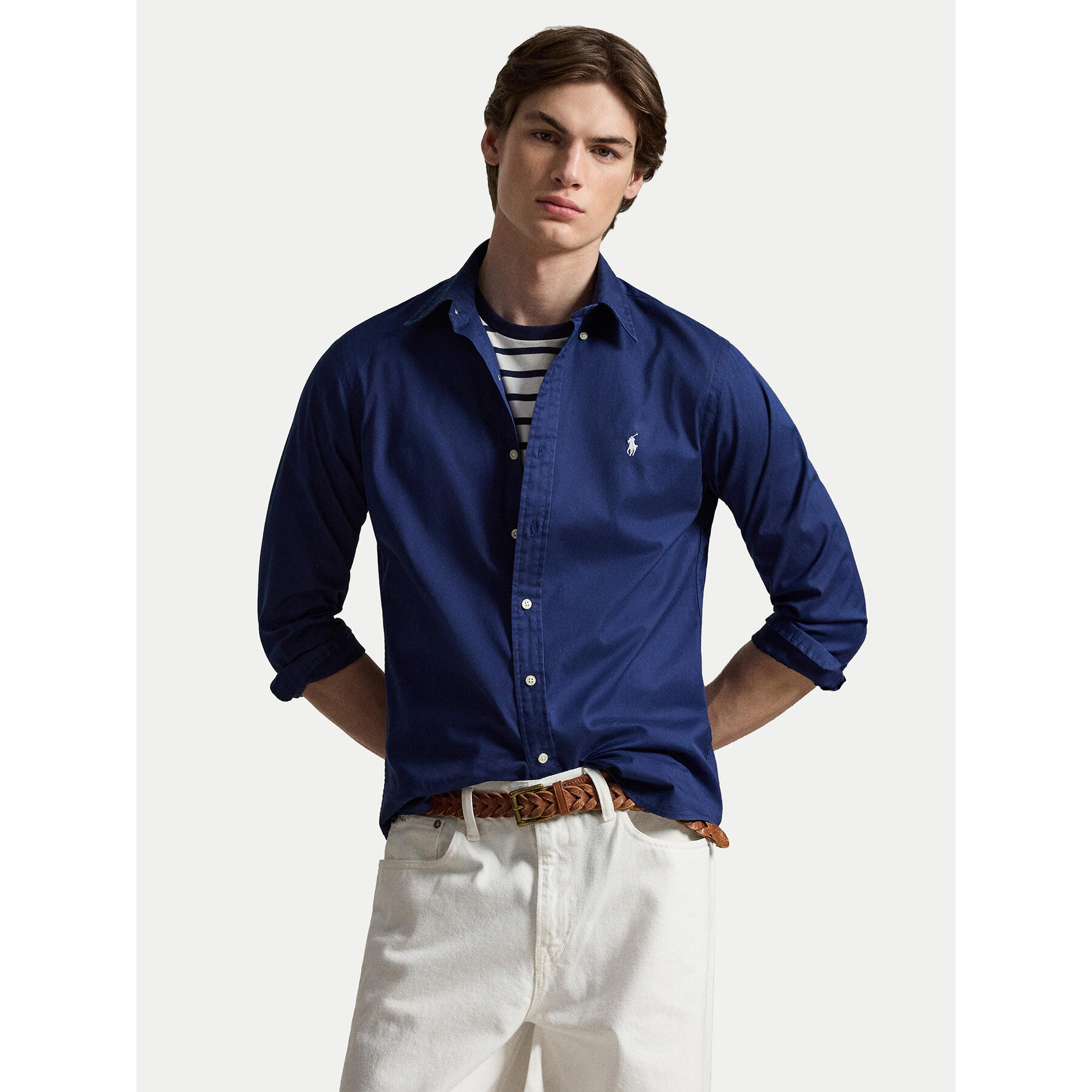 Polo Ralph Lauren Hemd 710B20512006 Dunkelblau Custom Fit