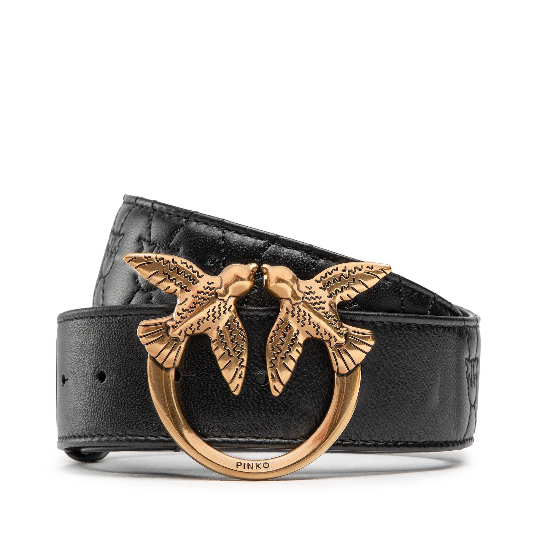 Curea de Damă Pinko Love Puff Birds H4 Belt AI 22-23 PLT01 1H213J A083 Black Z99Q 1H213J