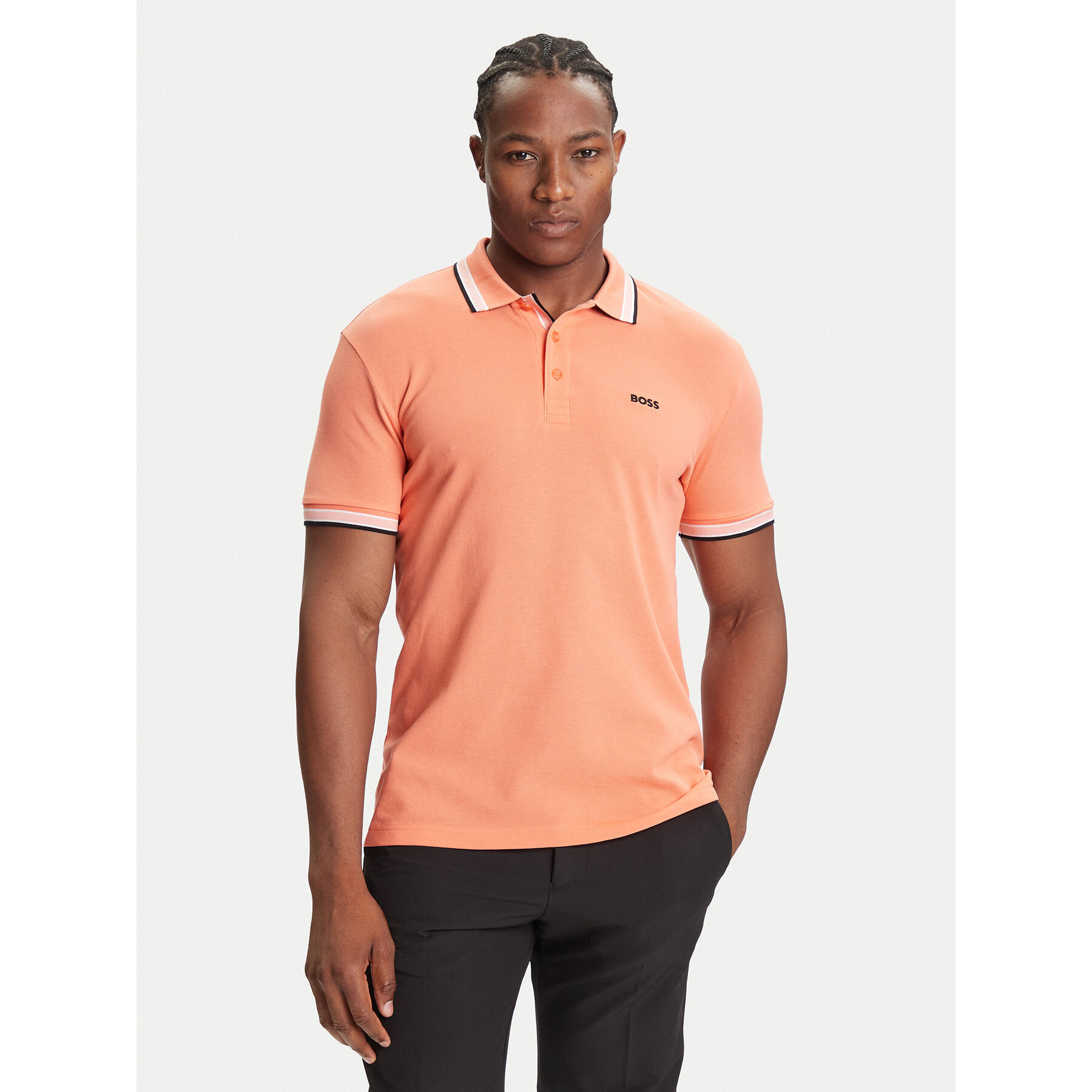 Boss Pólóing Paddy 50469055 Narancssárga Regular Fit