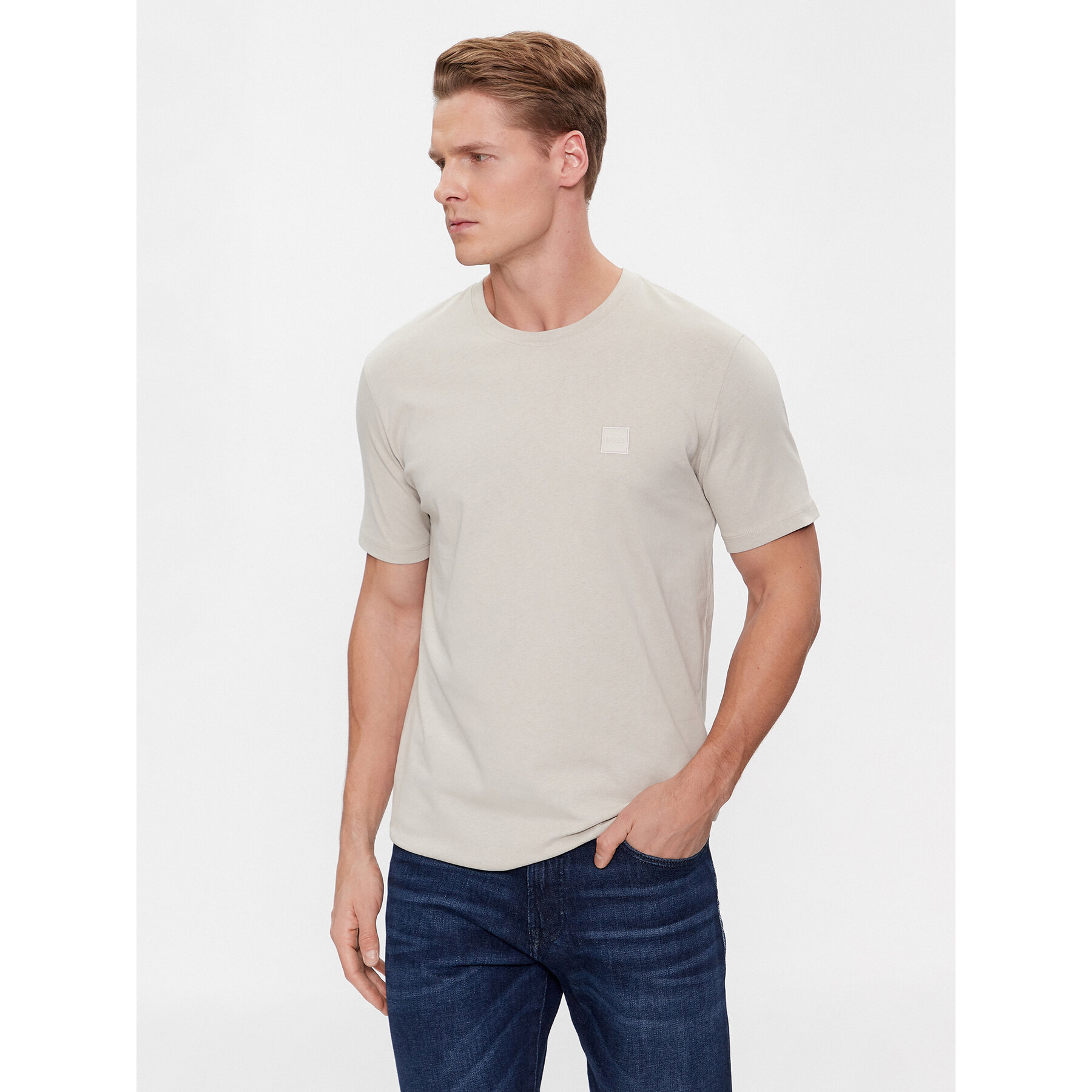 Boss Majica Tales 50508584 Bež Relaxed Fit