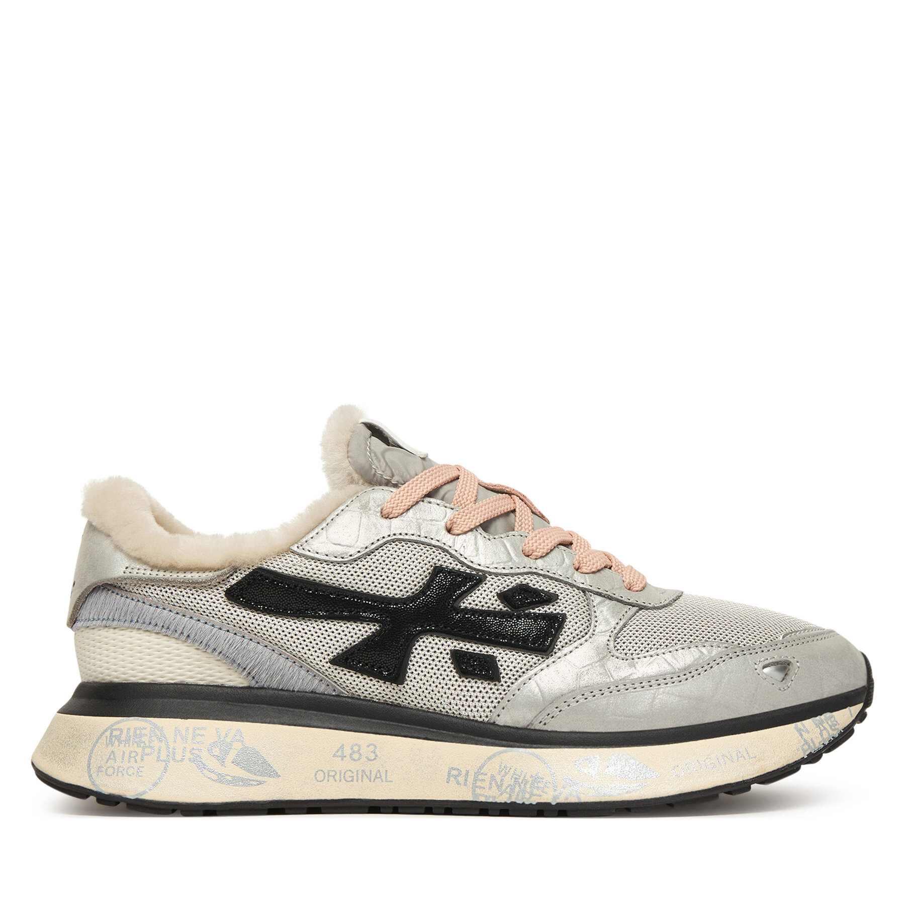 Sneakersy Premiata Lauryn Var 8533M Strieborná