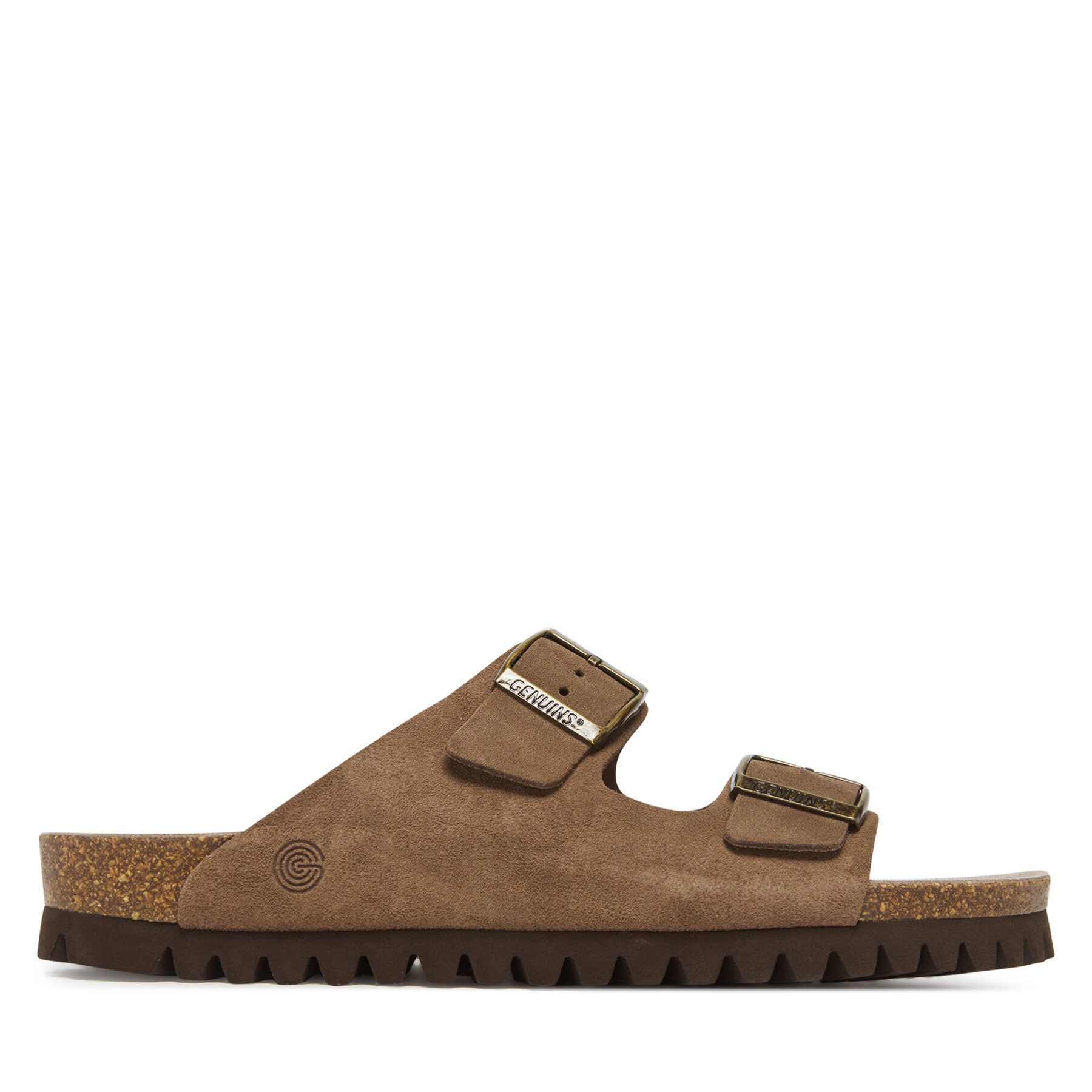 Pánske Šľapky Genuins, Rozmer: 41, Hnedá, Hawaii Velour G106238