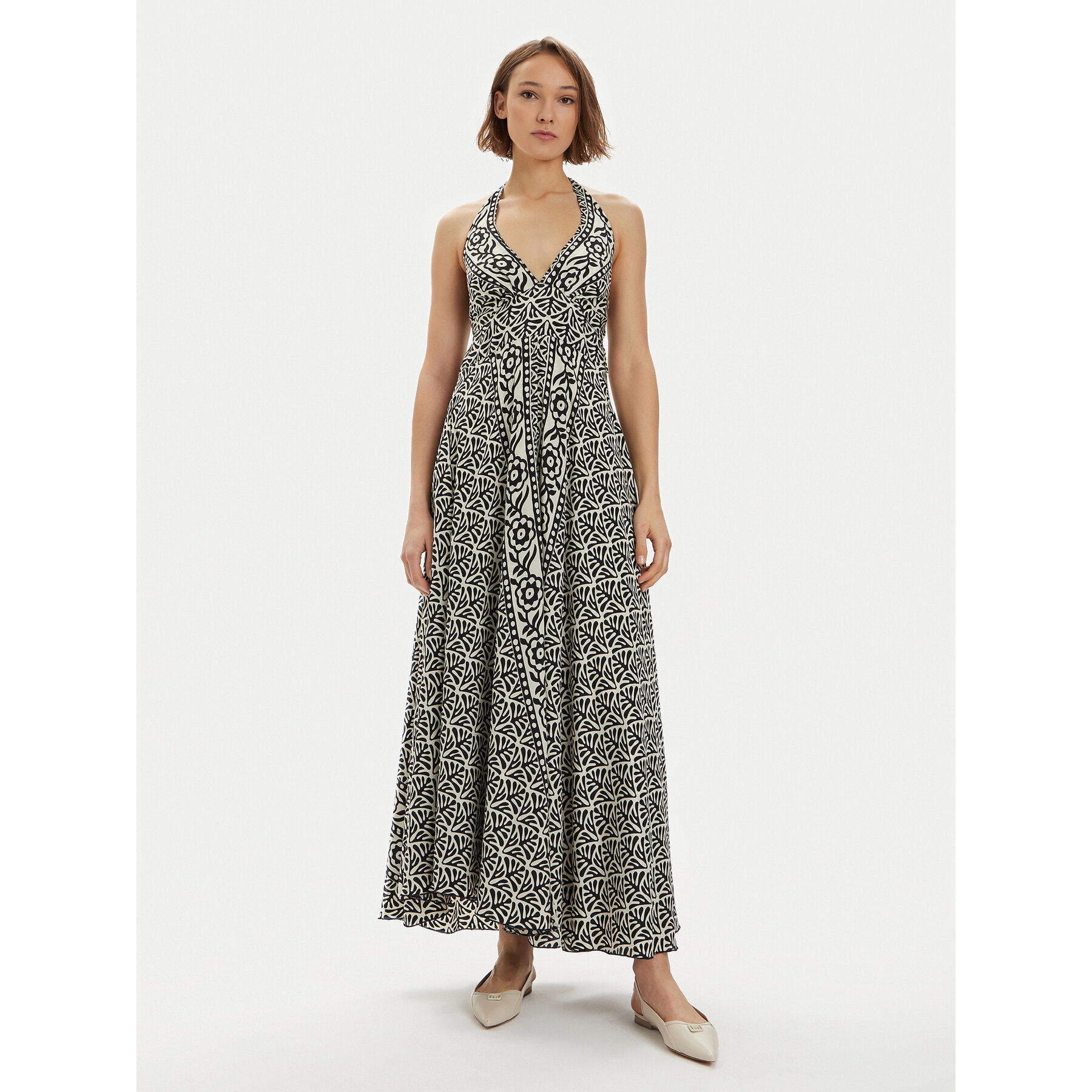 Iconique Sommerkleid Olimpia IC24-132 Schwarz Regular Fit