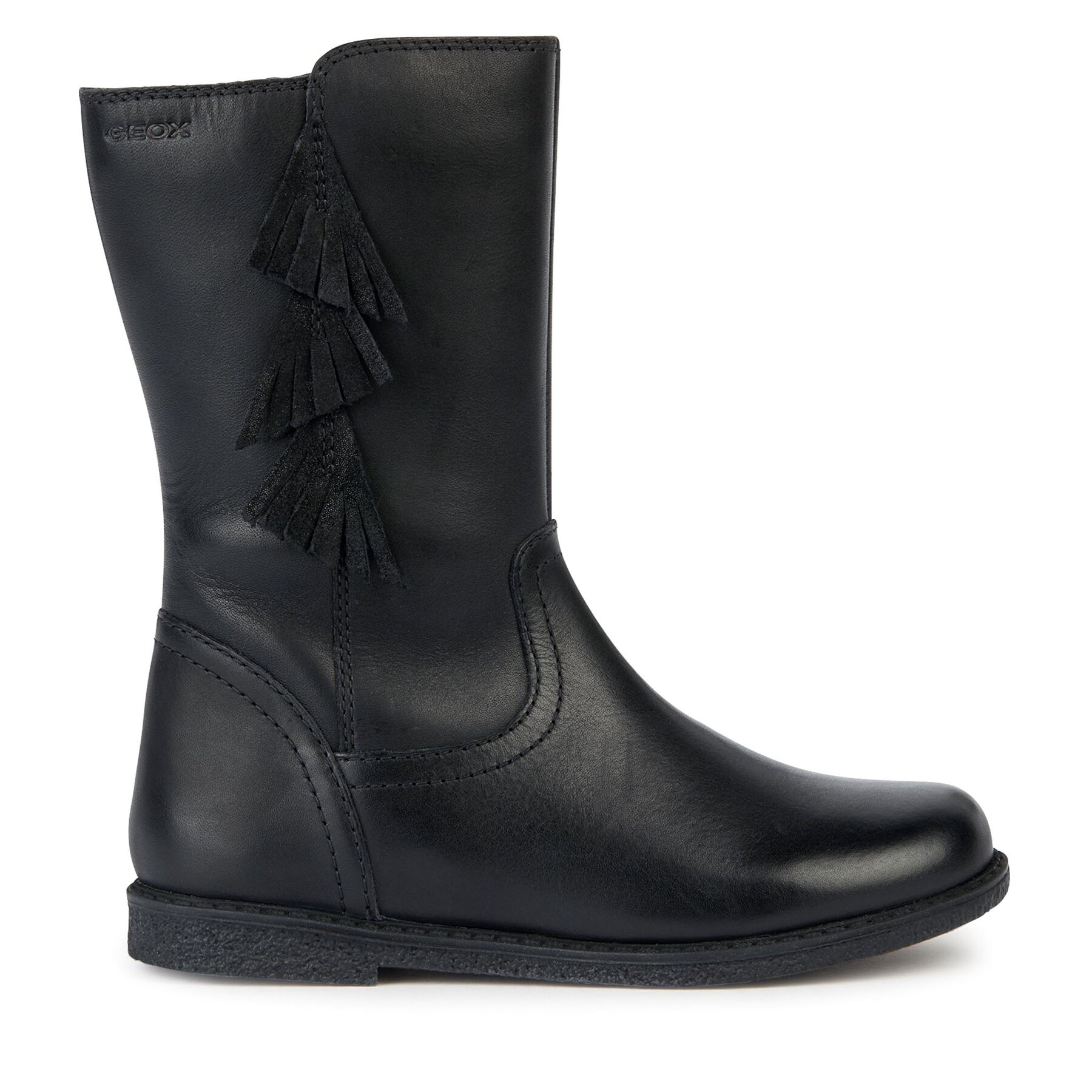 Kozačky Geox J Shawntel Girl J364EC 00043 C9999 S Černá