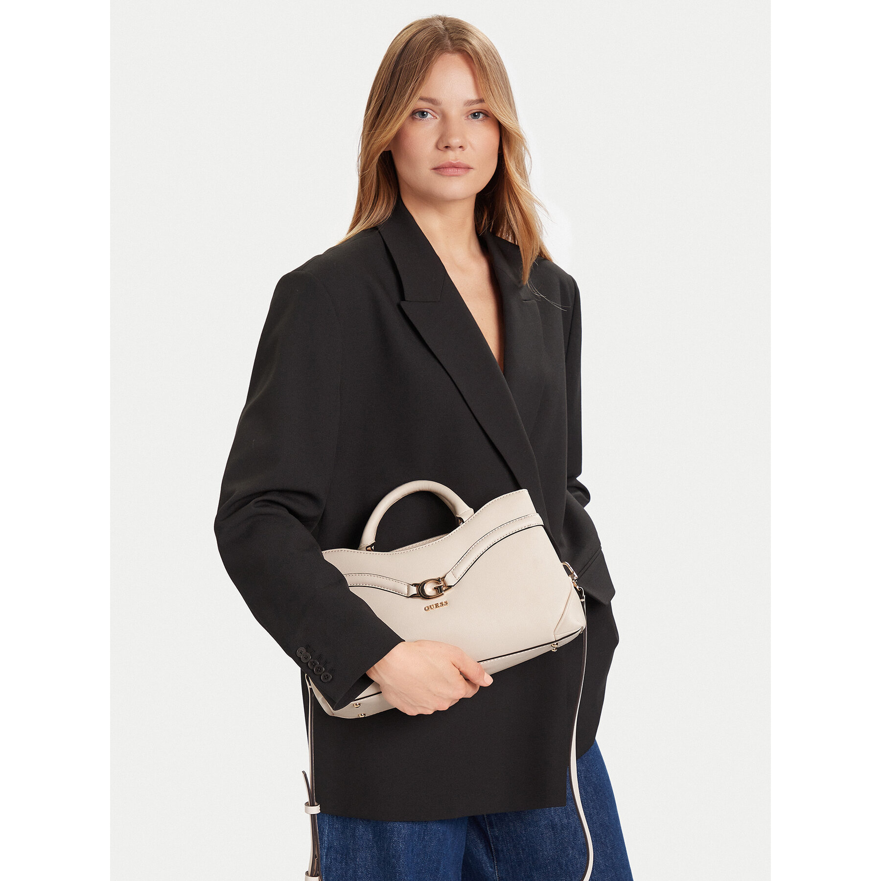 Дамска чанта Guess Dea HWBG79 93060 Екрю