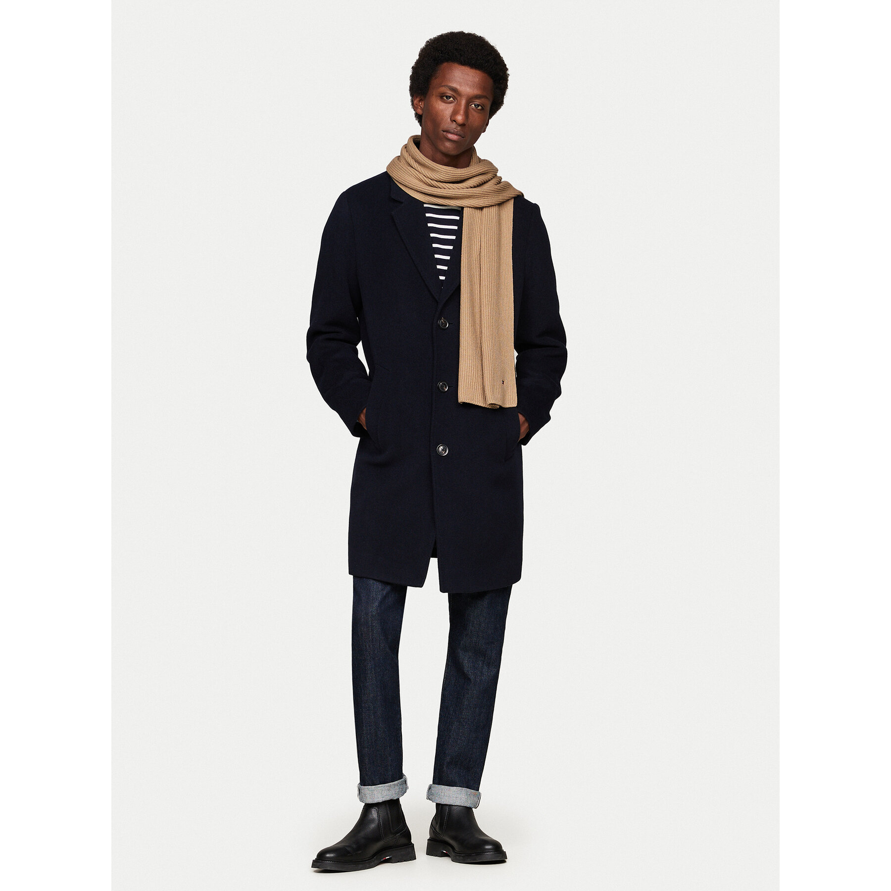 Fular Tommy Hilfiger Flag AM0AM12847 Bej