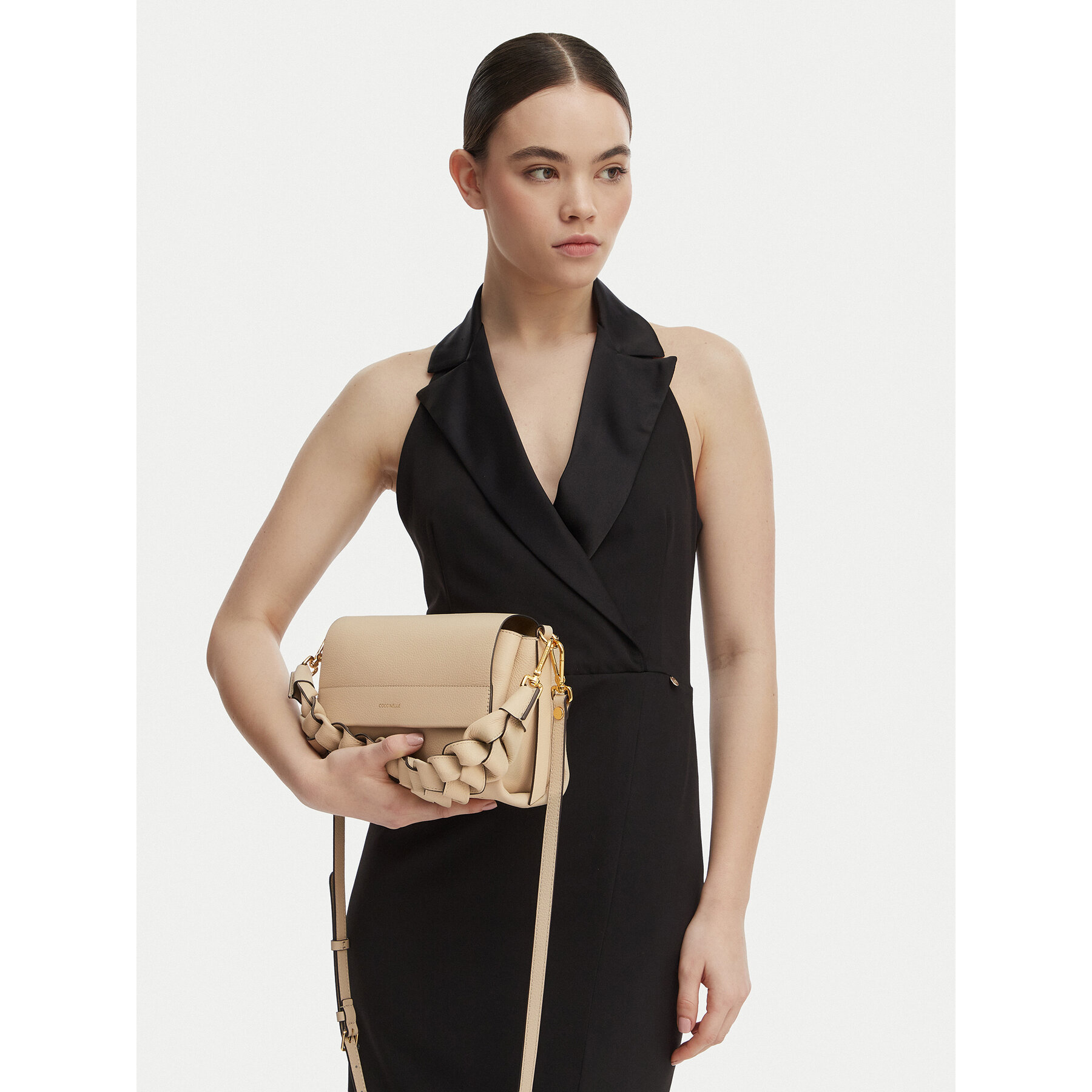 Τσάντα Coccinelle Boheme Small Μπεζ