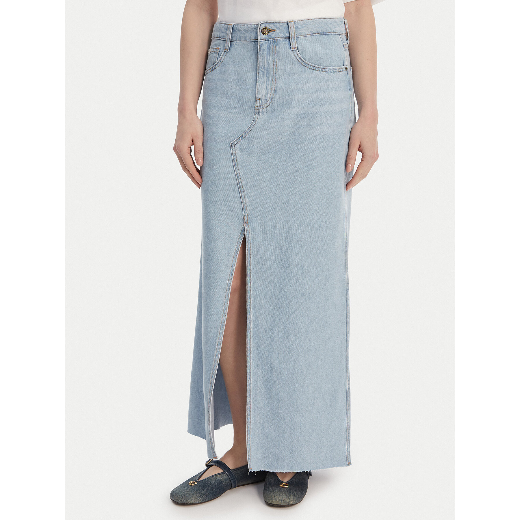 Guess Jeans Jeansrock W6GD52 D7902 Blau Regular Fit