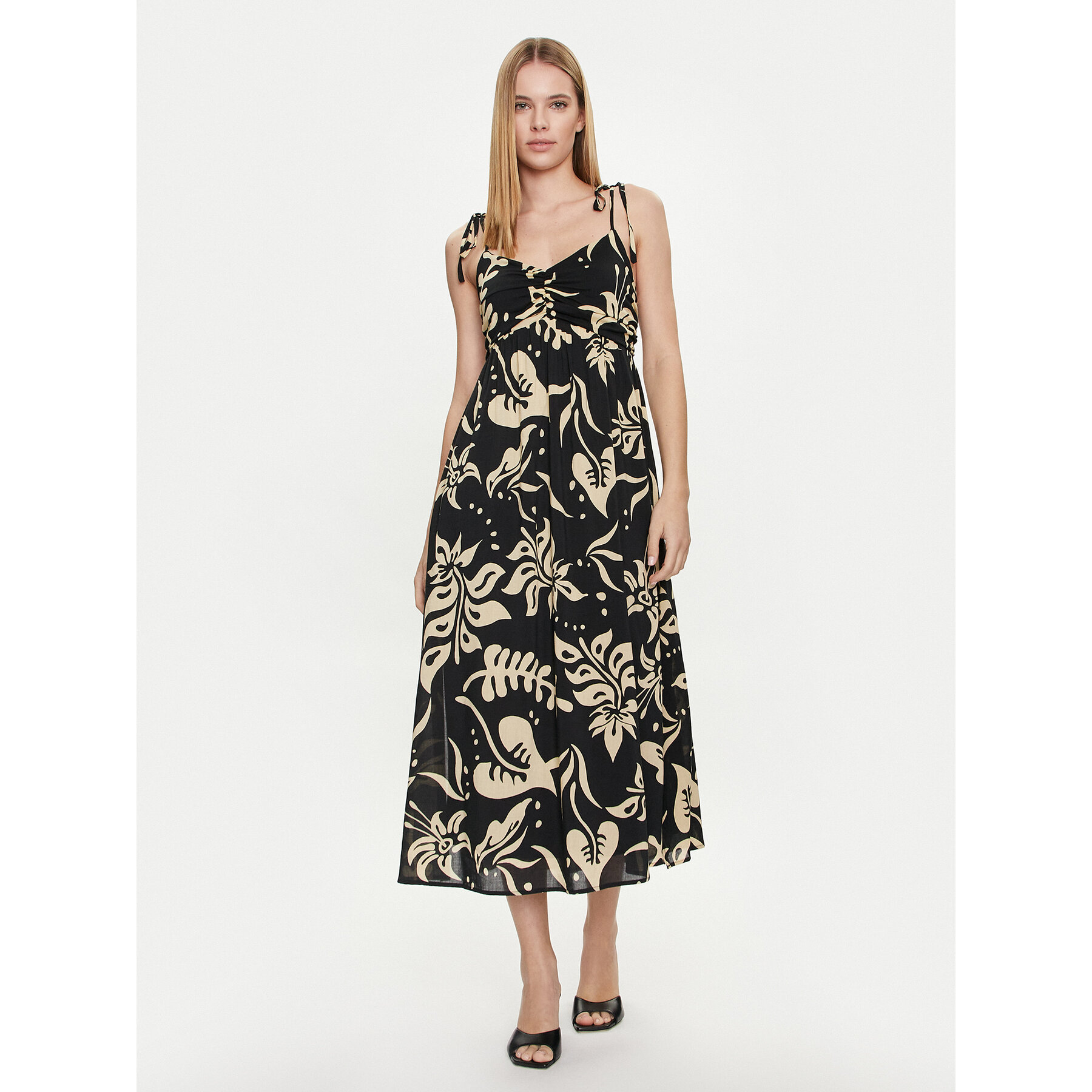 Gap Sommerkleid 665831-00 Schwarz Regular Fit