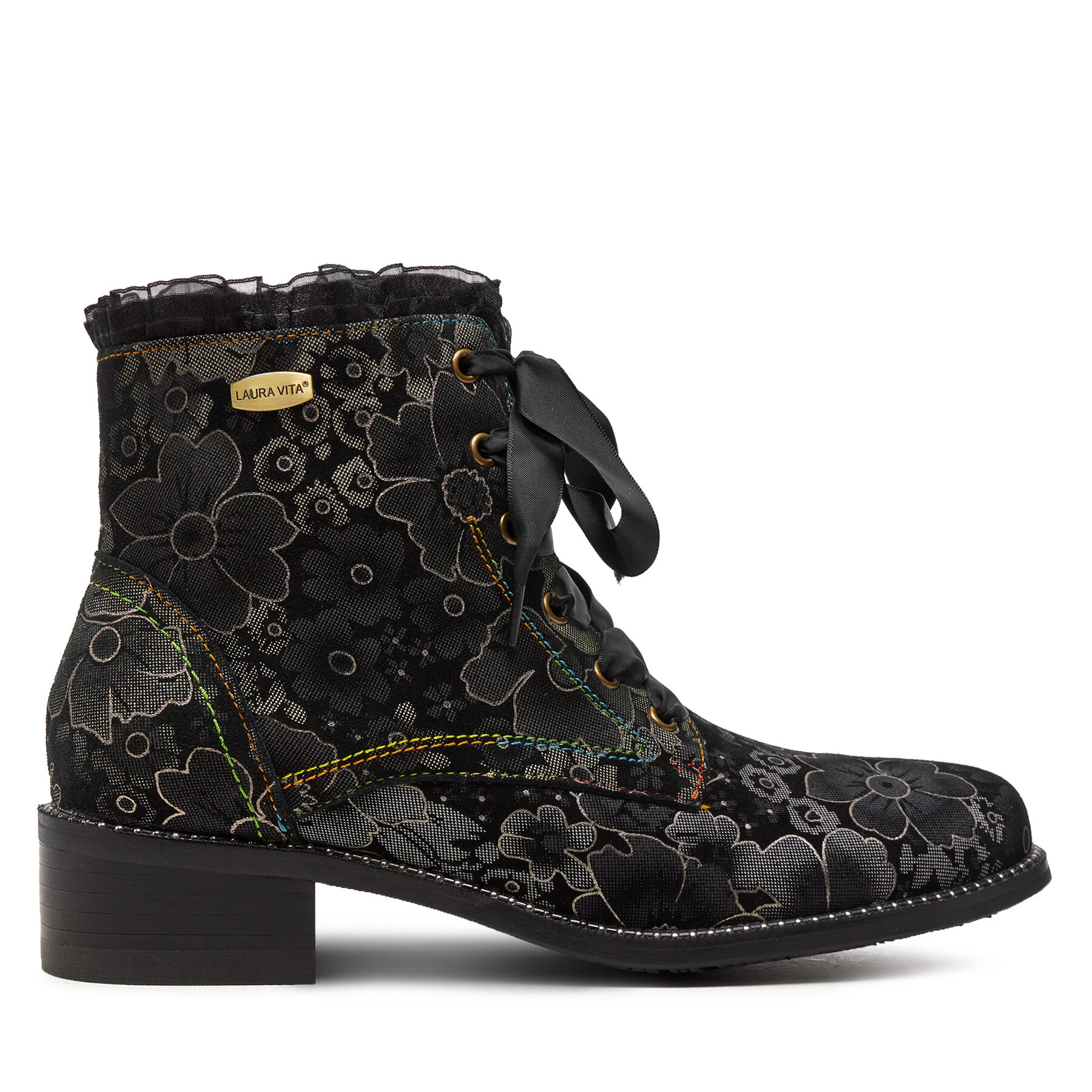 Botines Laura Vita Emcmao 45 Plata