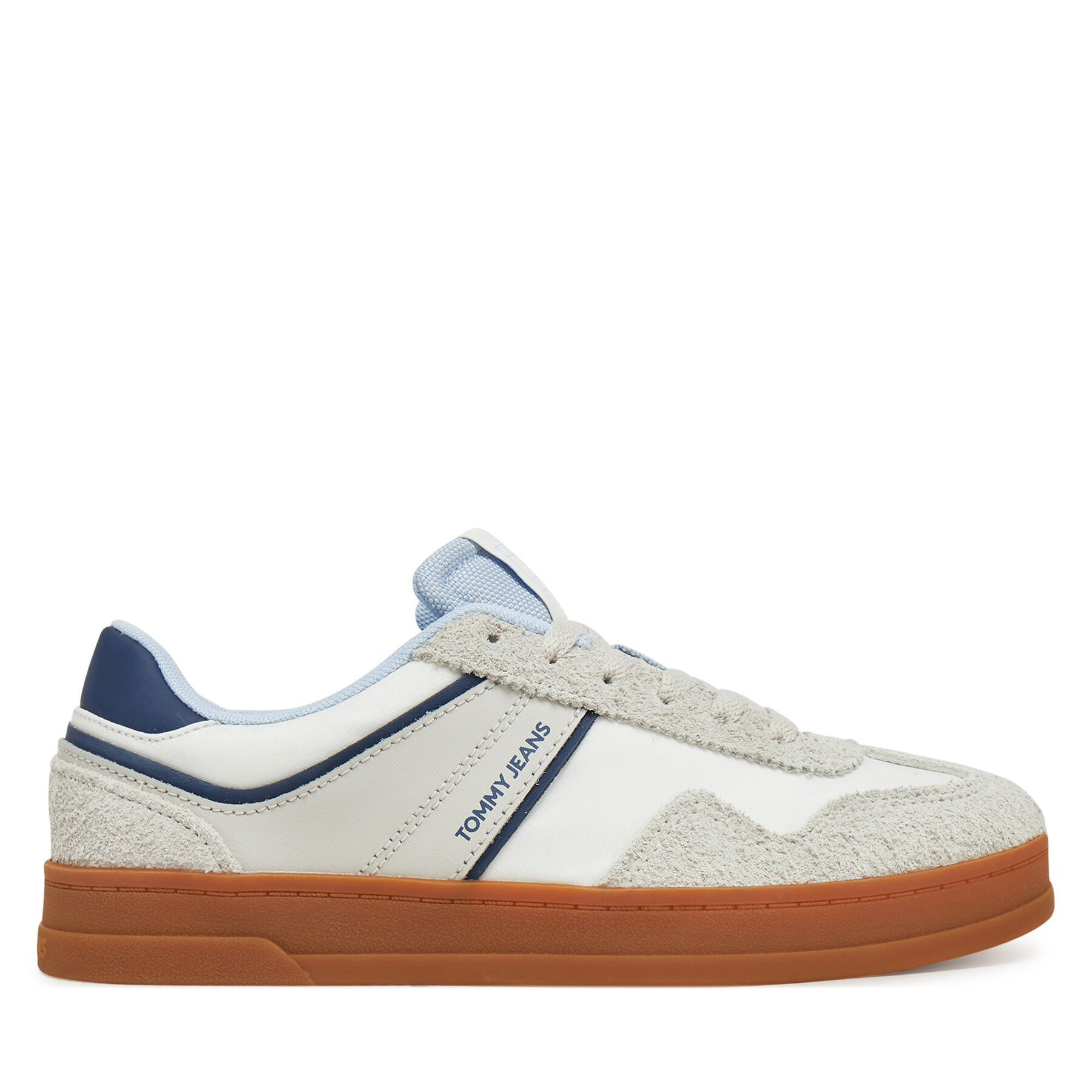 Sneakersy Tommy Jeans The Greenwich Mix Media EN0EN02730 Sivá