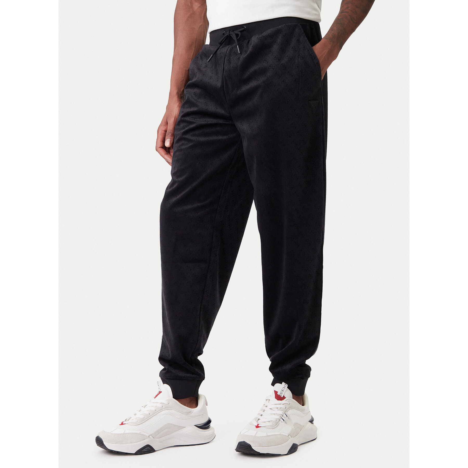 Guess Jogginghose Z6RB14 KD612 Schwarz Regular Fit