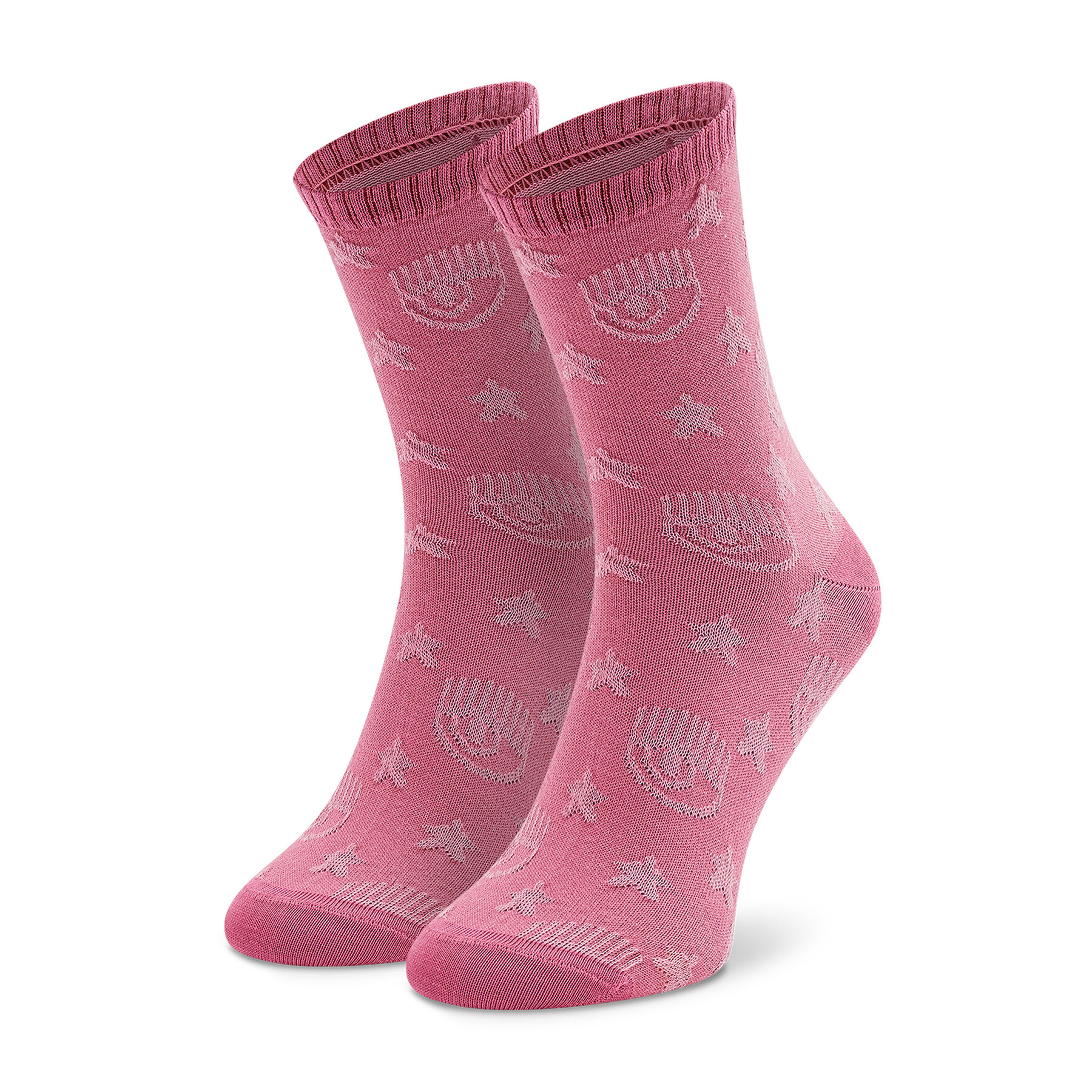 Ženske visoke čarape Chiara Ferragni 73SB0J25 Sachet Pink 414