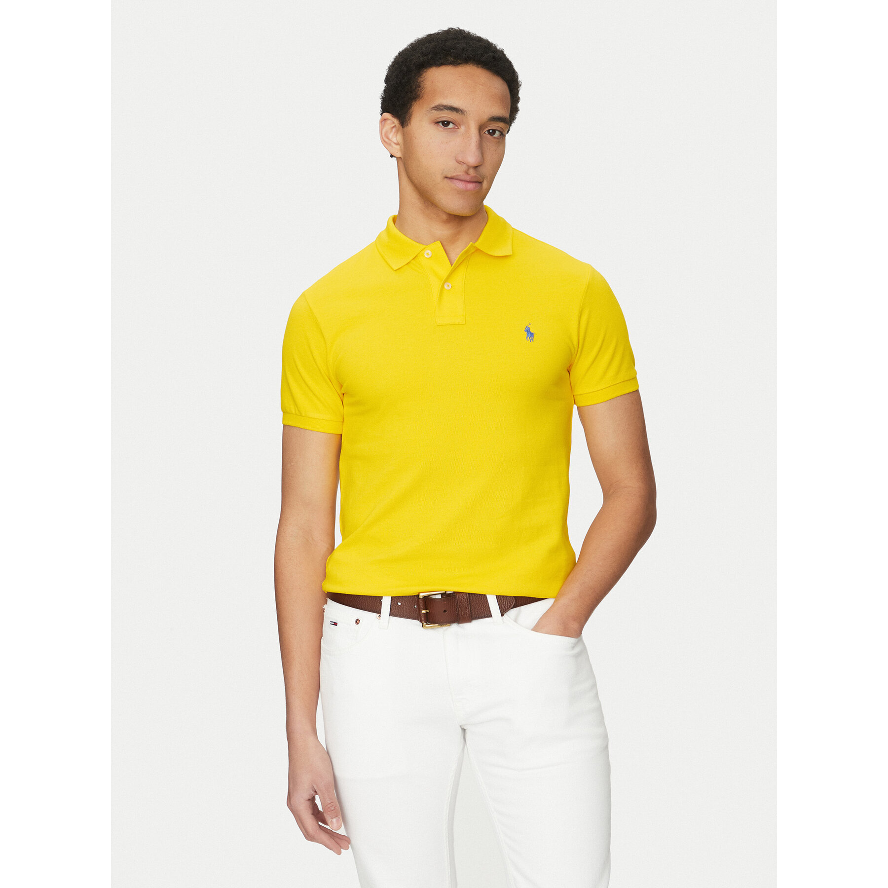 Polo Ralph Lauren Polo 710536856446 Giallo Slim Fit