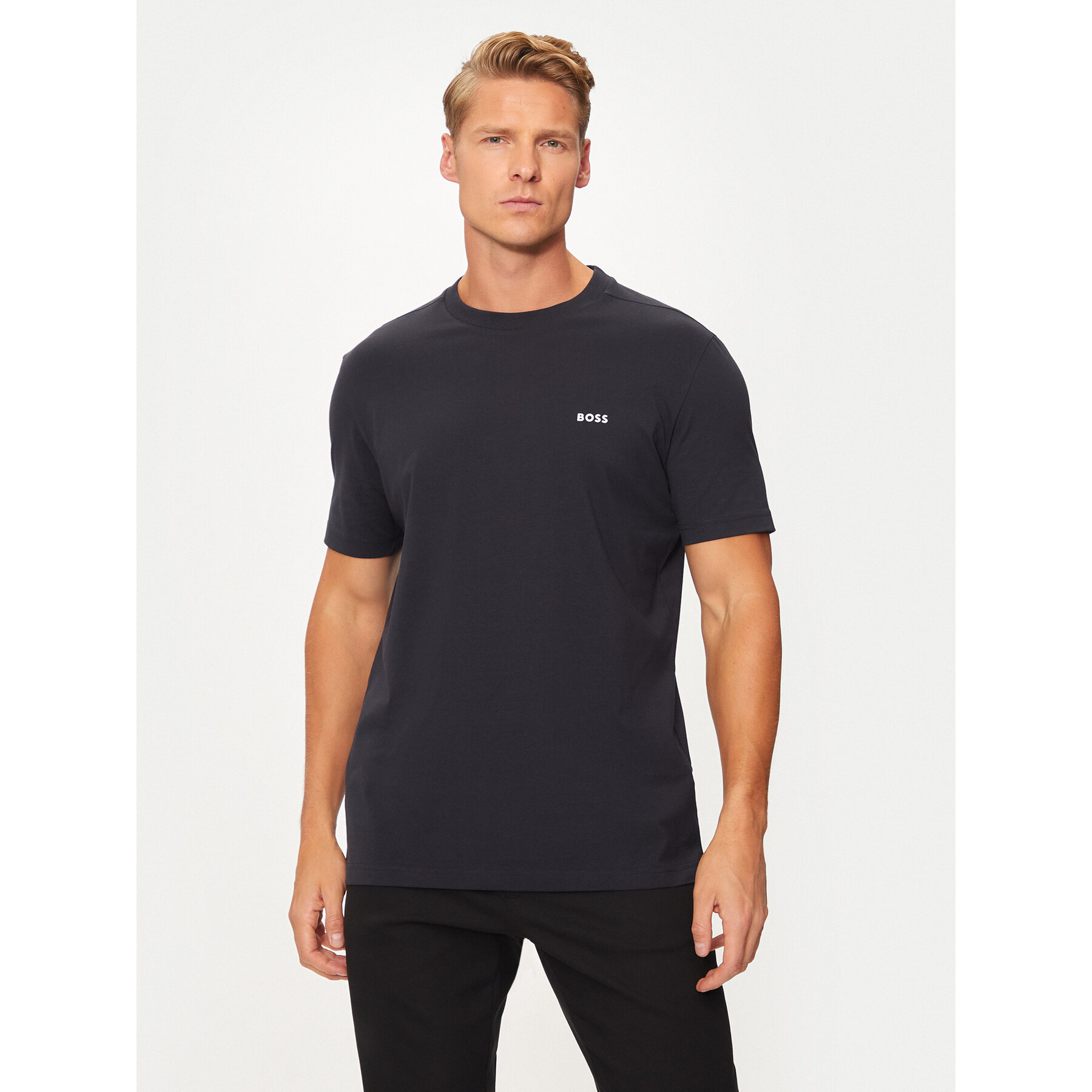 Boss T-shirt 50506373 Tamnoplava Regular Fit