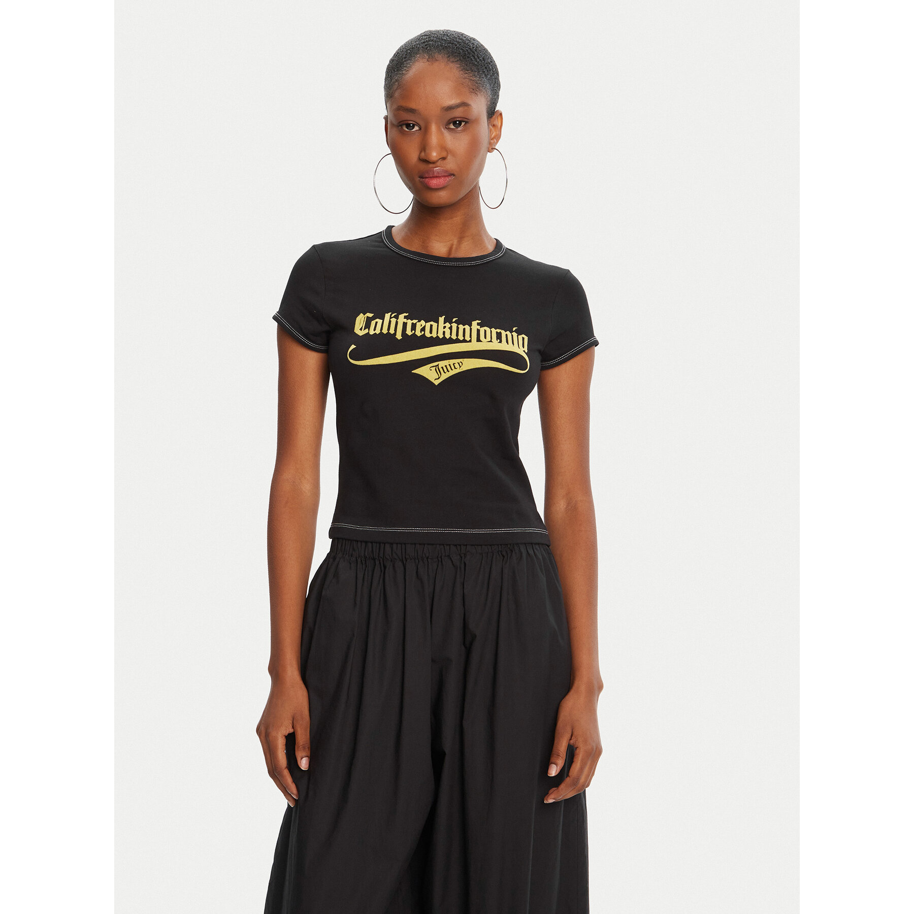 Juicy Couture T-Shirt JCNCT225460 Schwarz Regular Fit