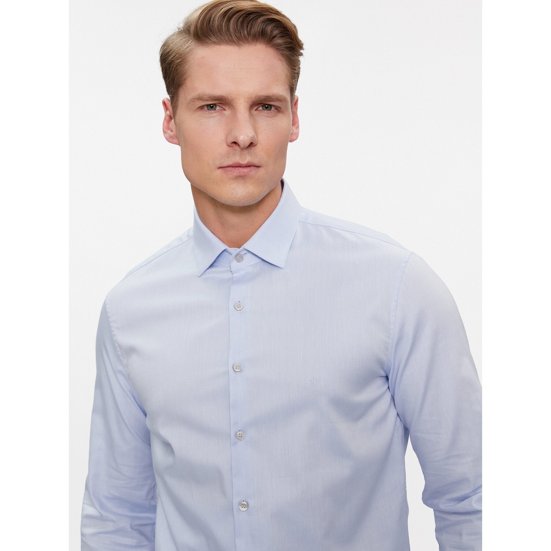 Calvin Klein Hemd K10K108426 Blau Slim Fit