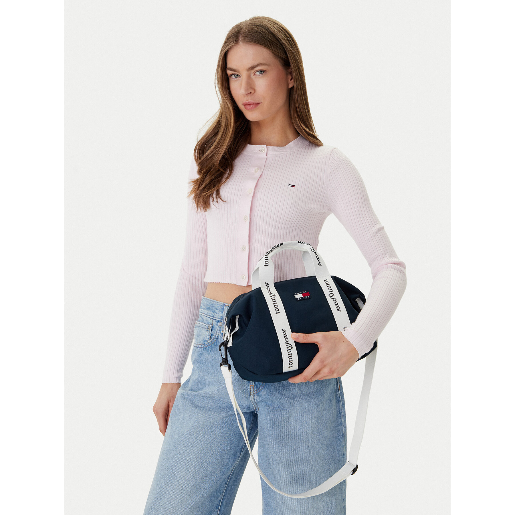 Torbica Tommy Jeans Ess Daily Mini Tote AW0AW18460 Tamnoplava