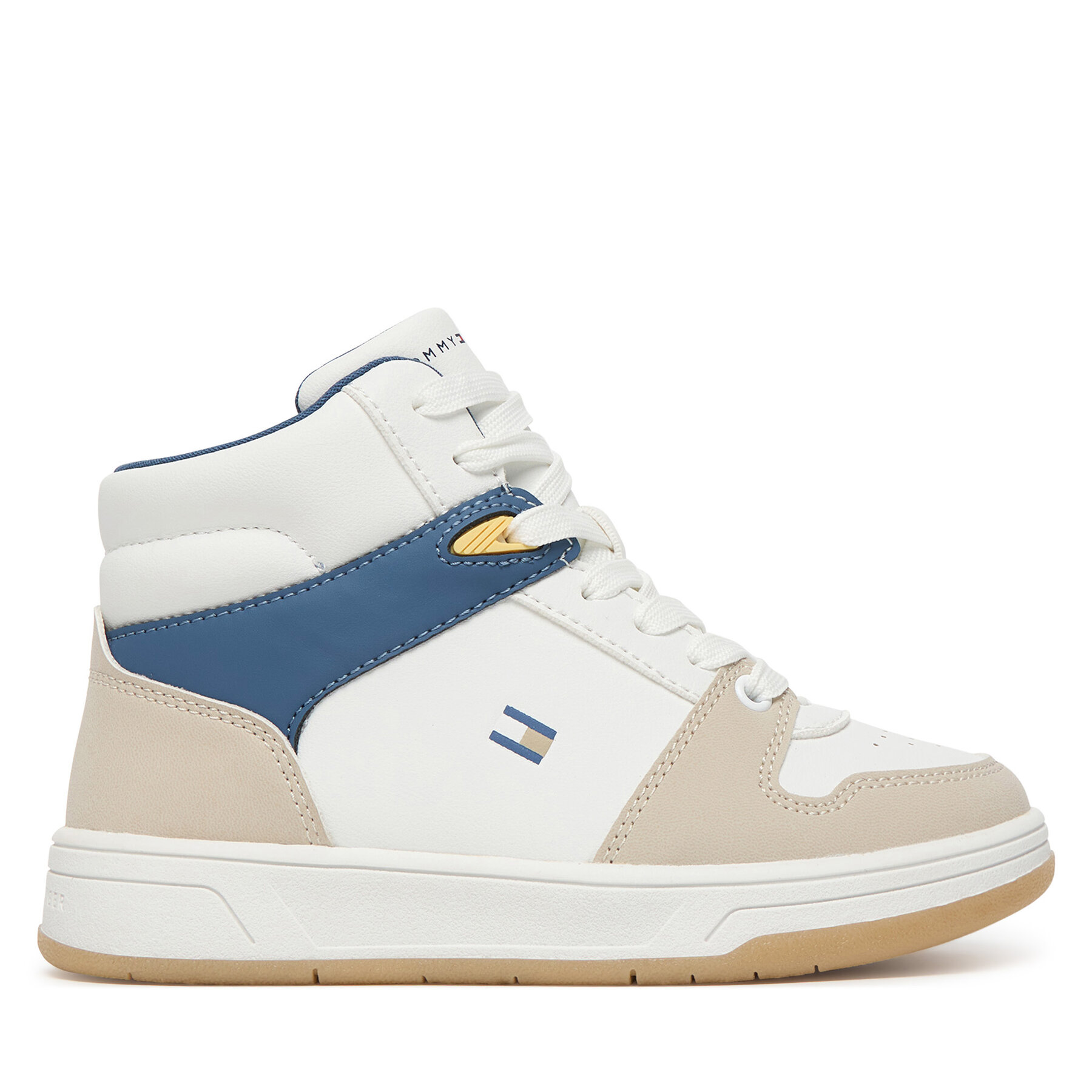 Sneakersy Tommy Hilfiger High Top Lace Up T3X9-34364-1269 M Biela