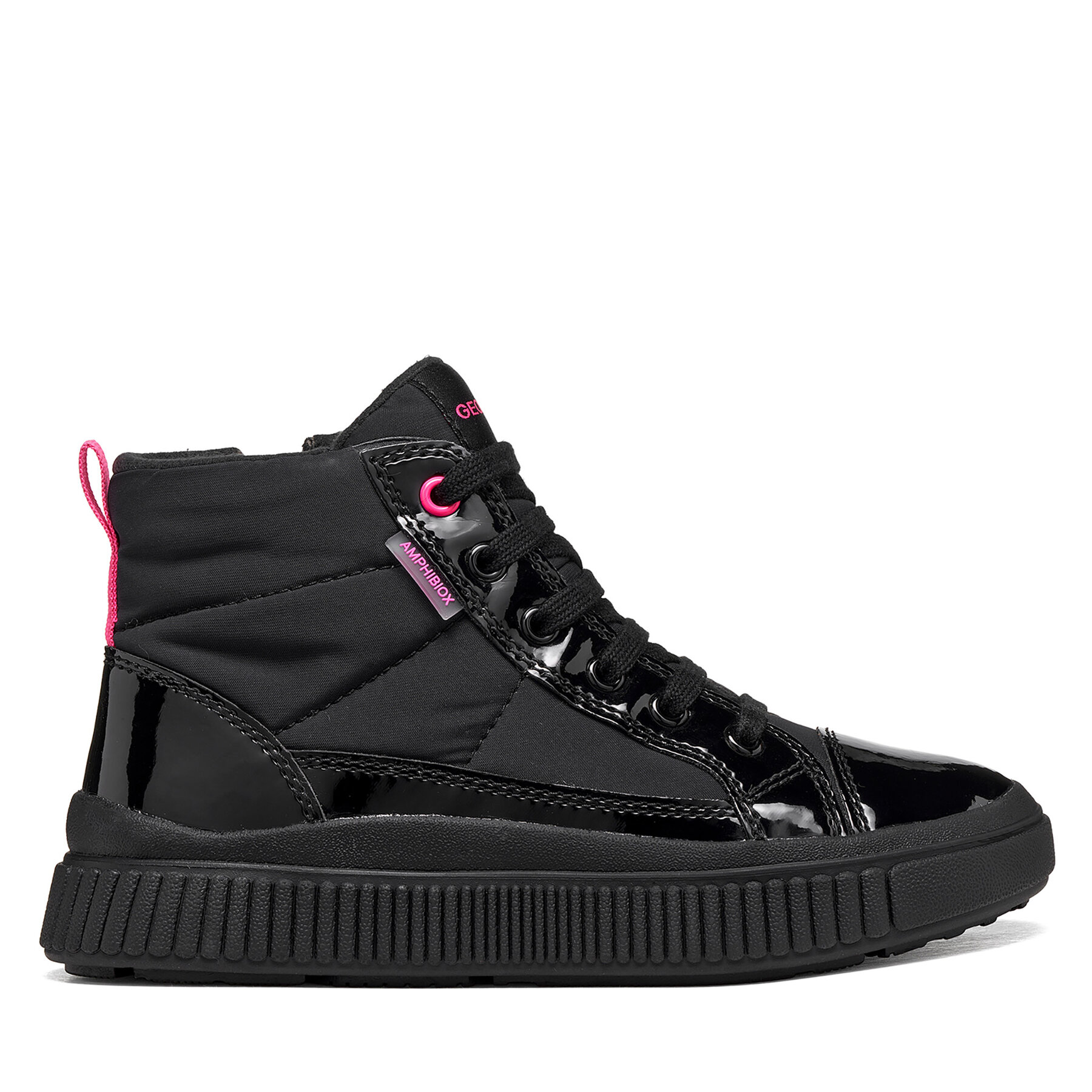 Ghete Geox J Laquinny Girl B Abx J661JA 0HHFU C9B8L M Negru