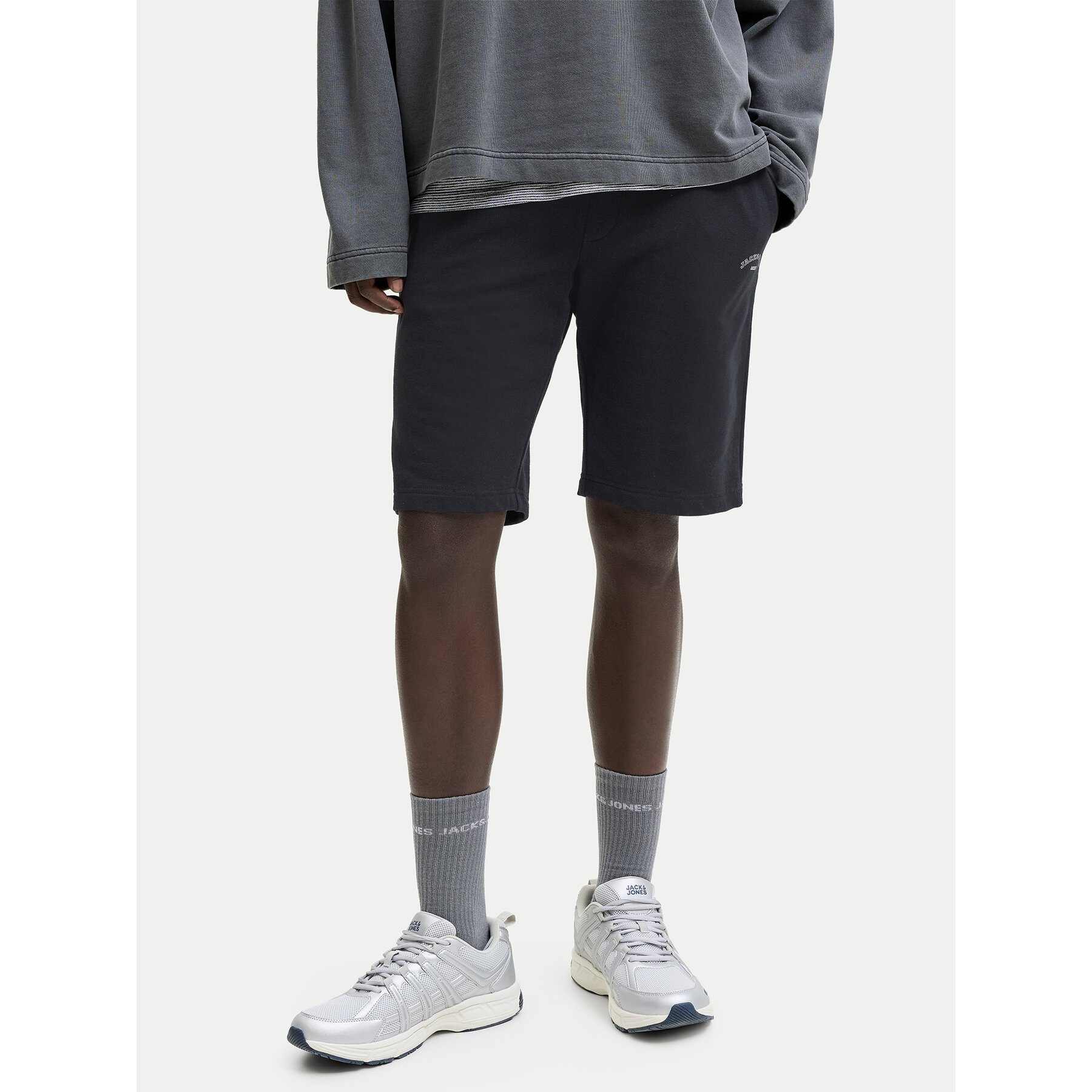 Jack & Jones Sportshorts Gordon College 12289726 Schwarz Regular Fit