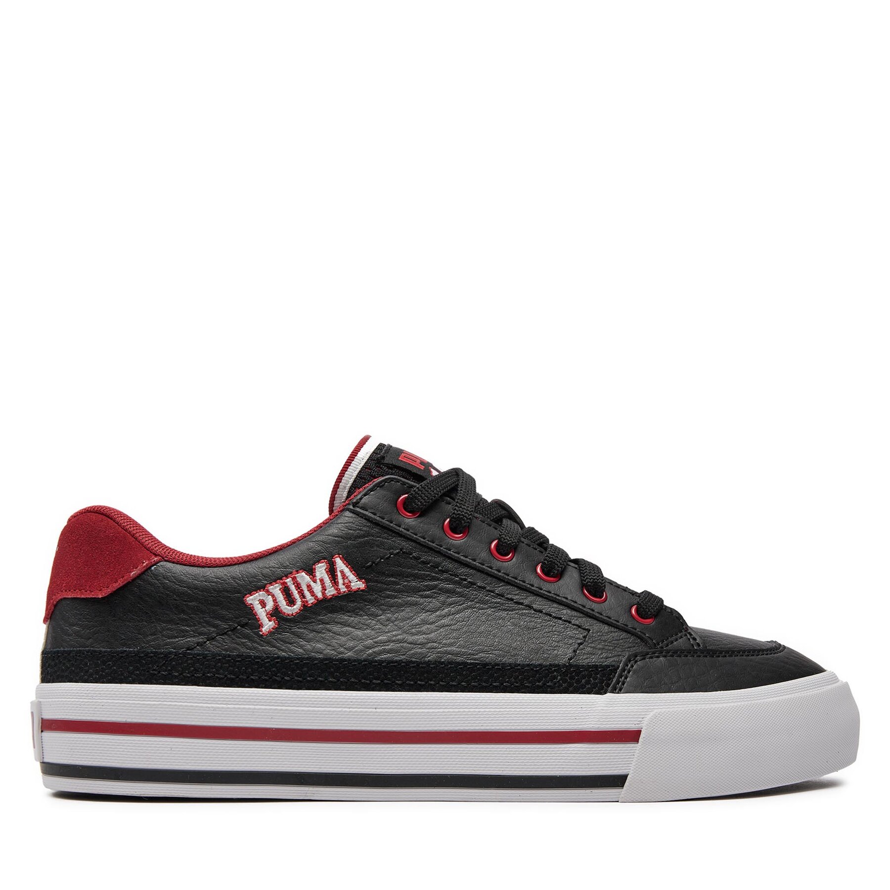Męskie Sneakersy Puma, Rozmiar 44.5 Czarny Court Classic Vulc Retro Club 395089-02