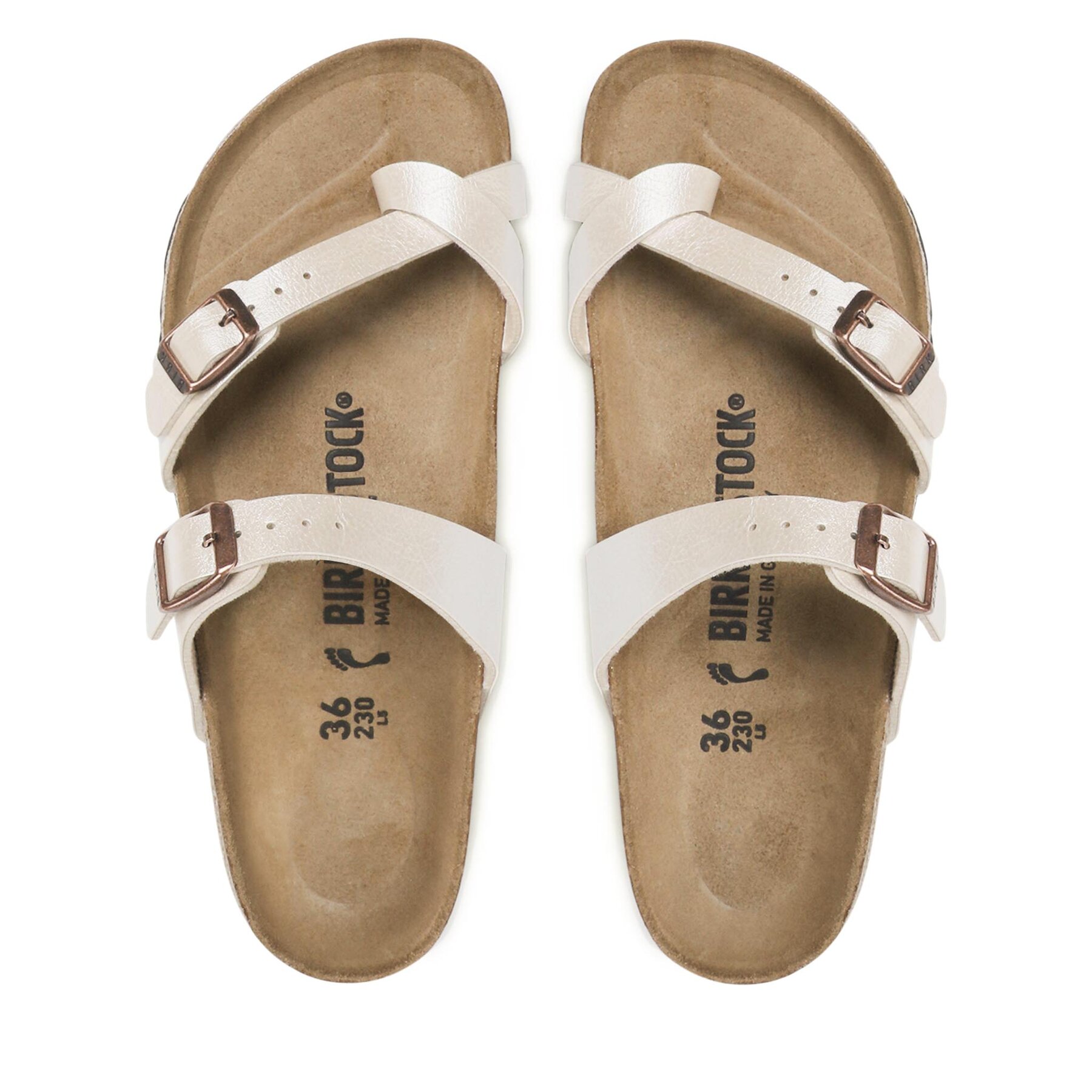 Čības uz pirksta Birkenstock Mayari 1020664 Écru