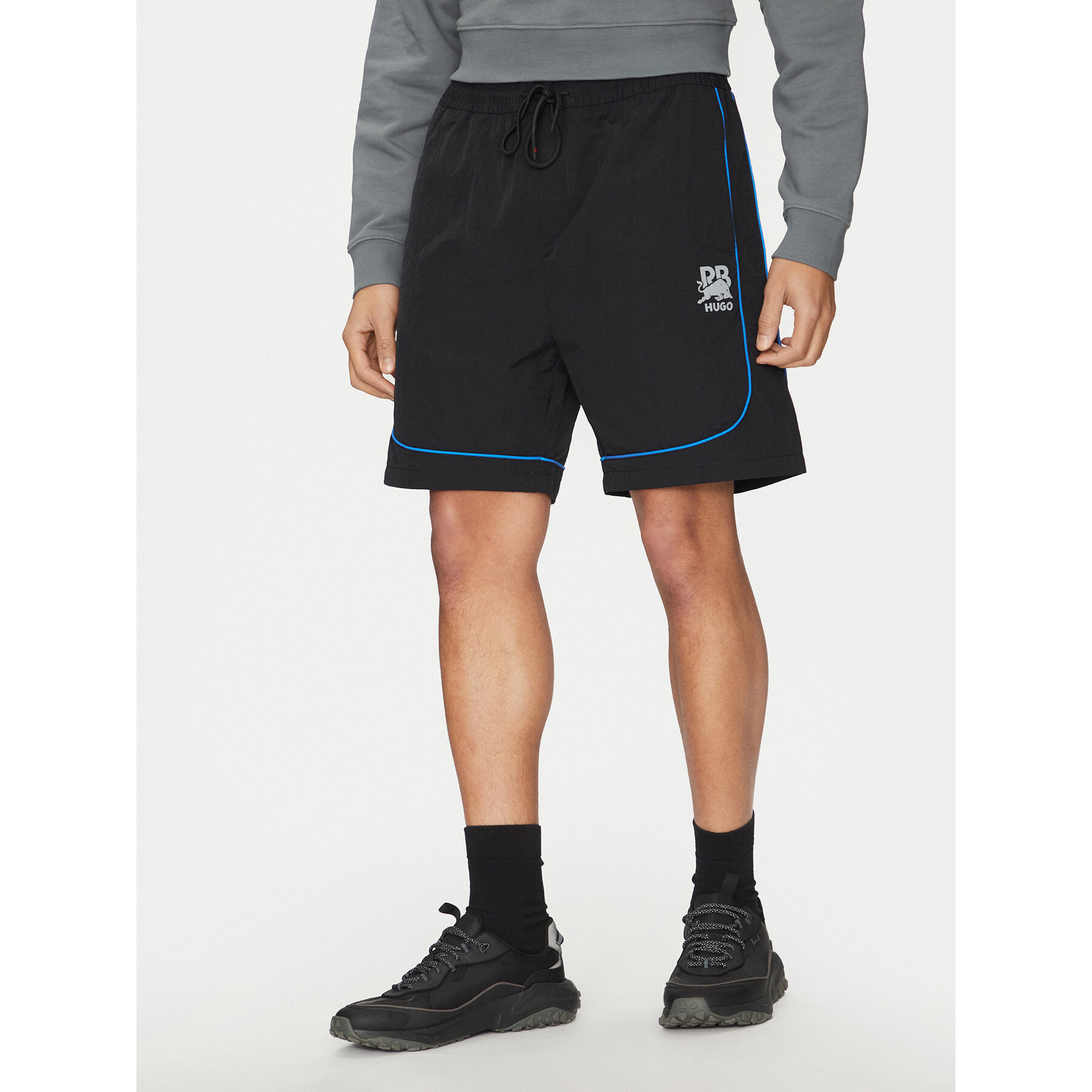HUGO Sportshorts Garat 50542807 Schwarz Regular Fit